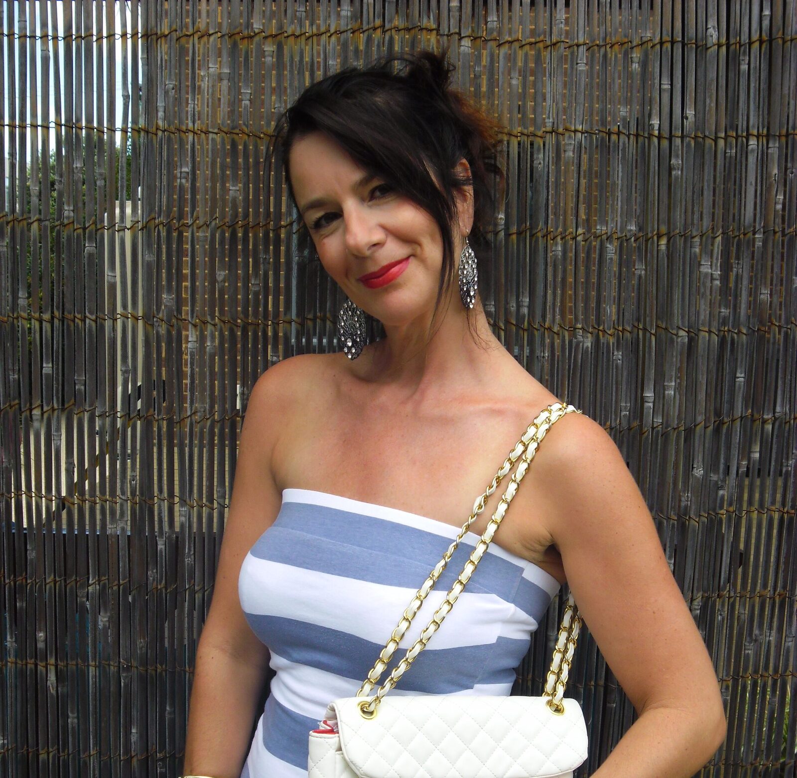Strapless maxi dress