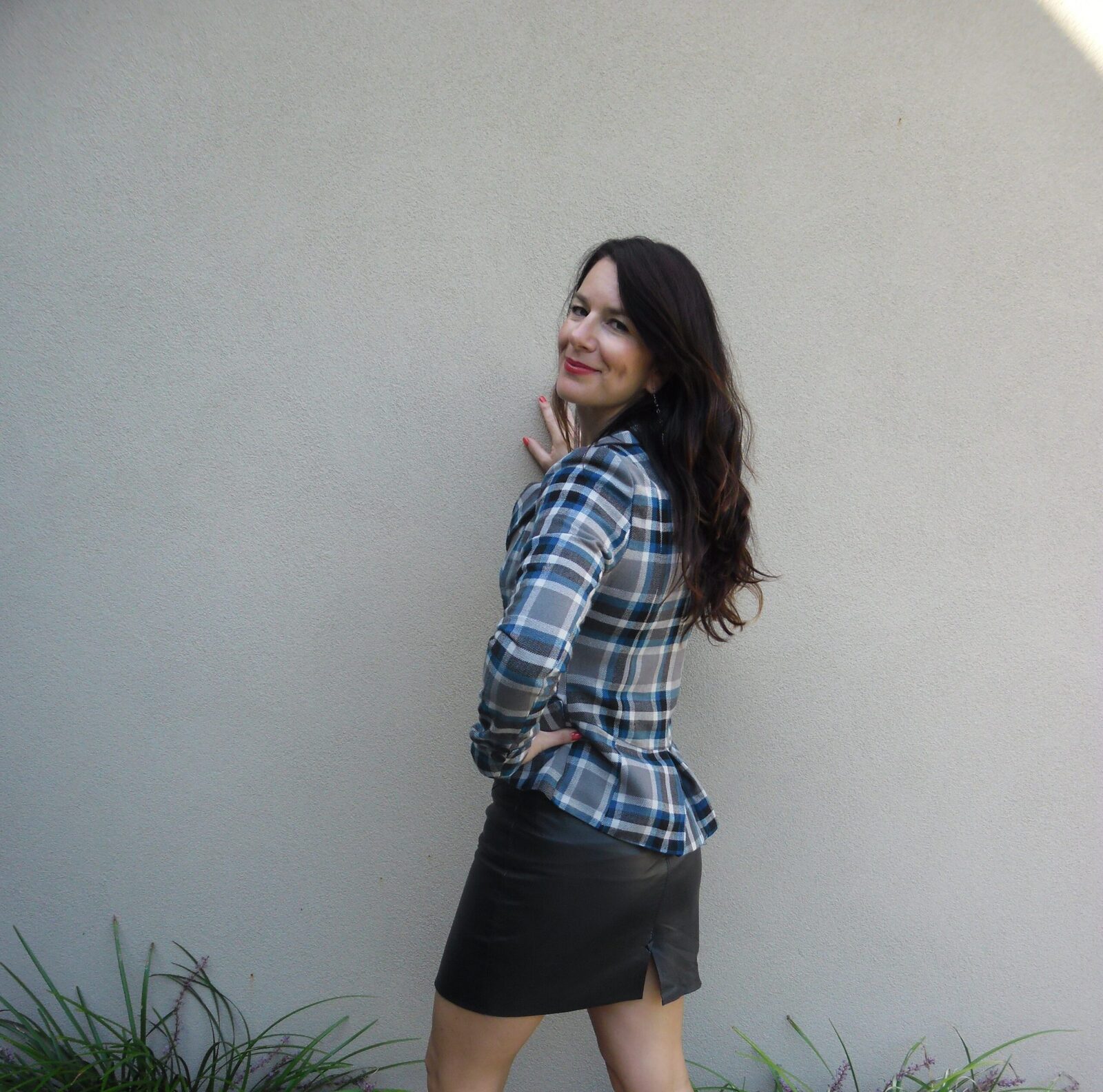 Checks & leather