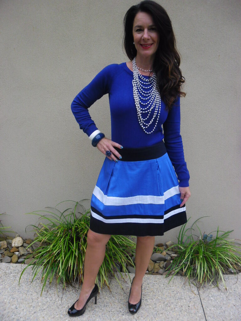 Cobalt blue skirt