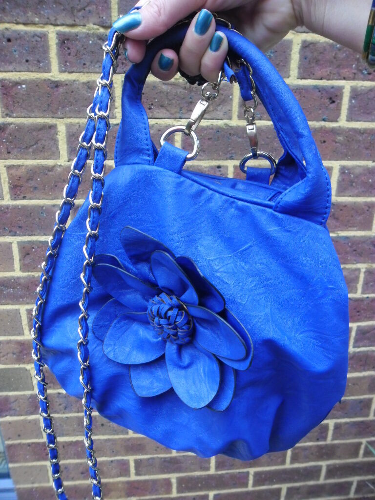 Blue handbag