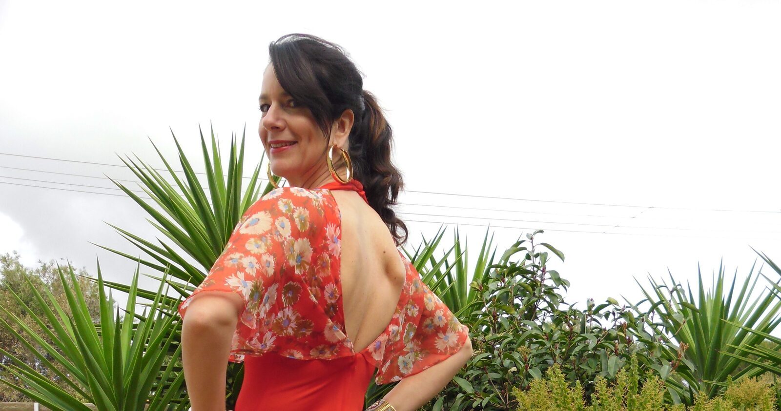 Red maxi back