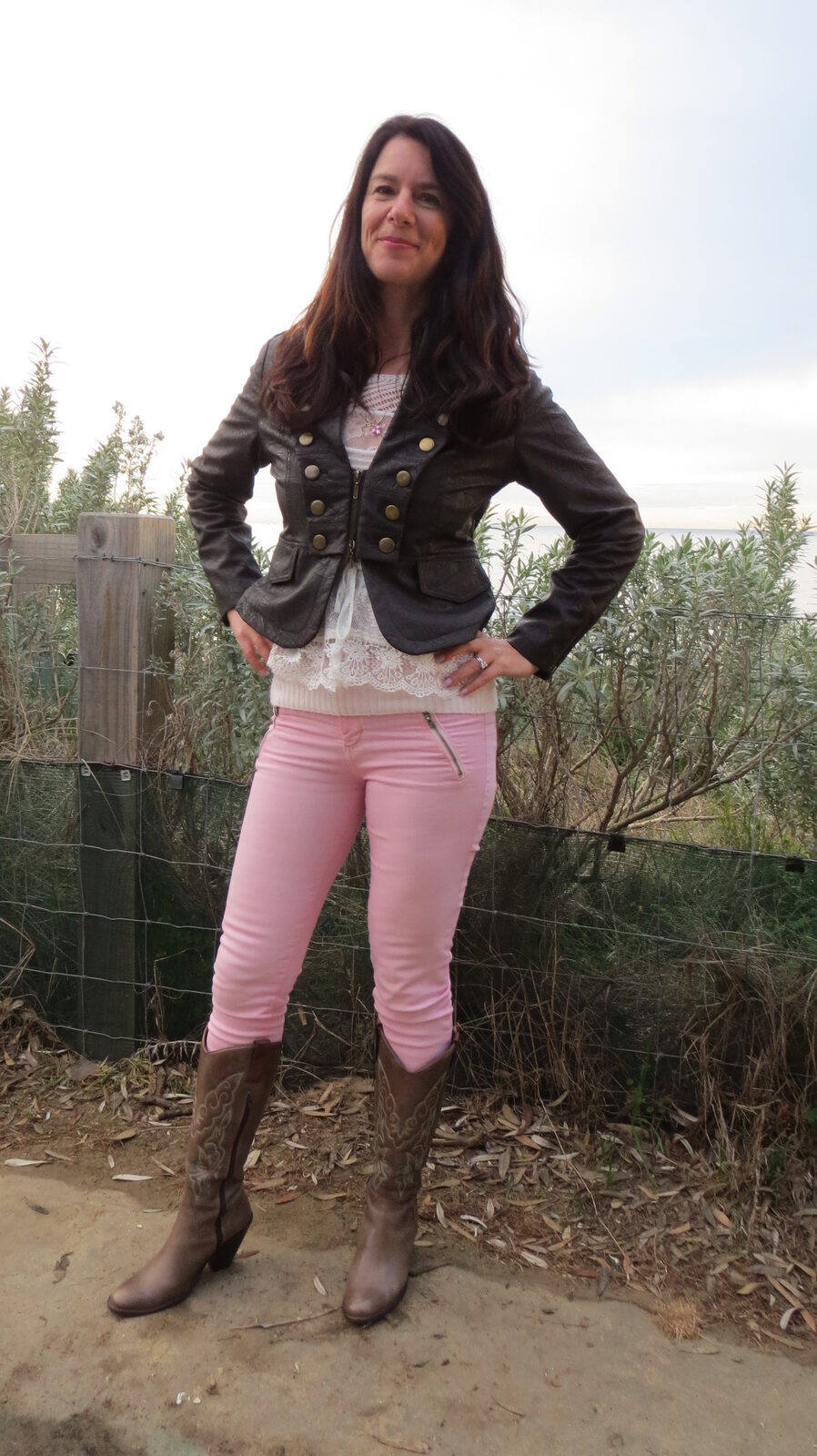 Faux leather jacket