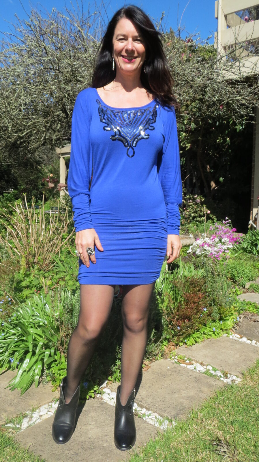 Blue sparkle dress
