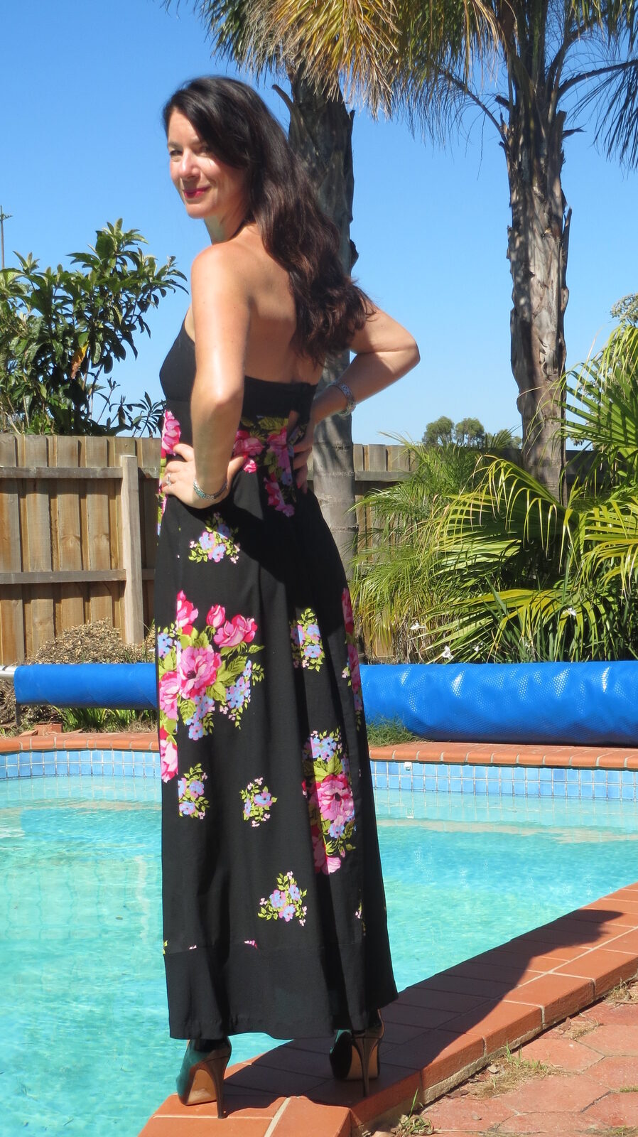 Vintage floral maxi