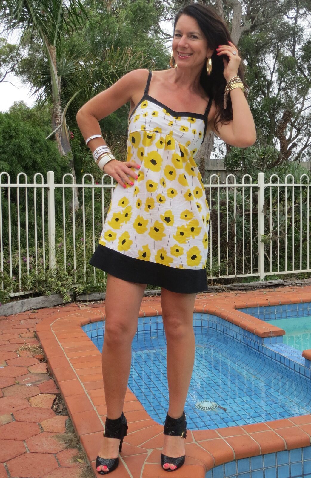 Yellow flower dress