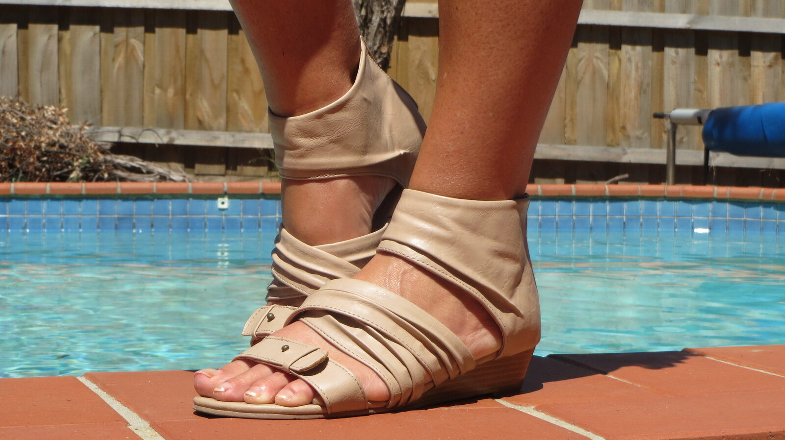 Beige Target sandals