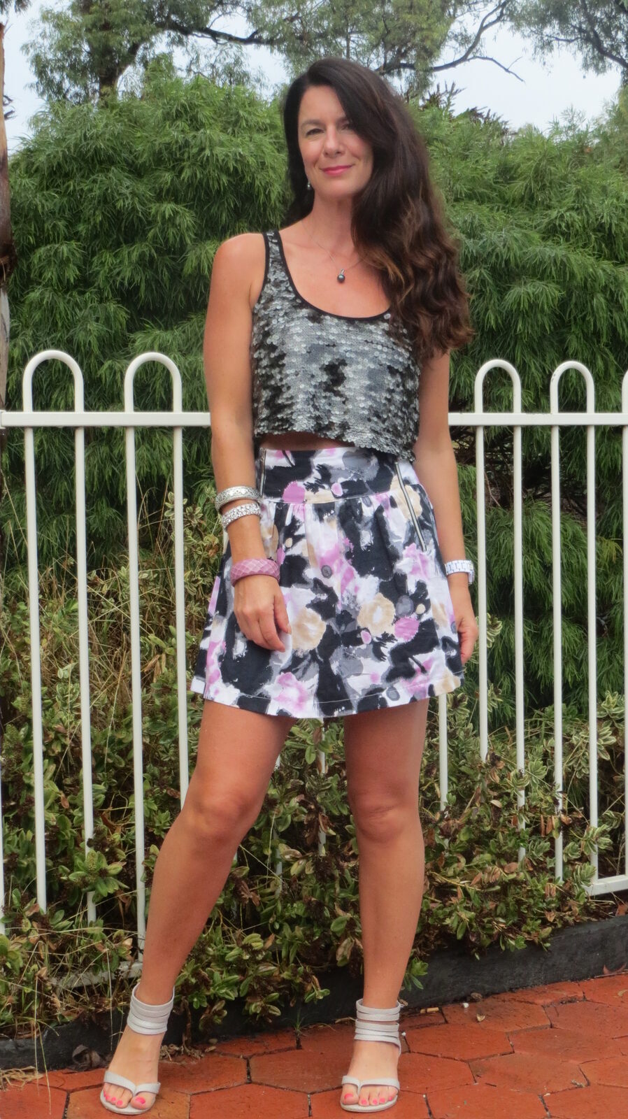 Sequin crop singlet 5