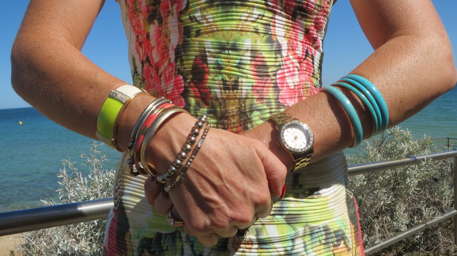 Graphic print dress bracelets