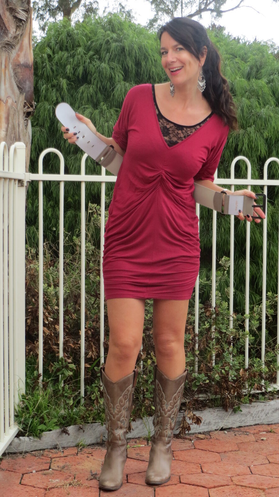 Berry pink dress 1