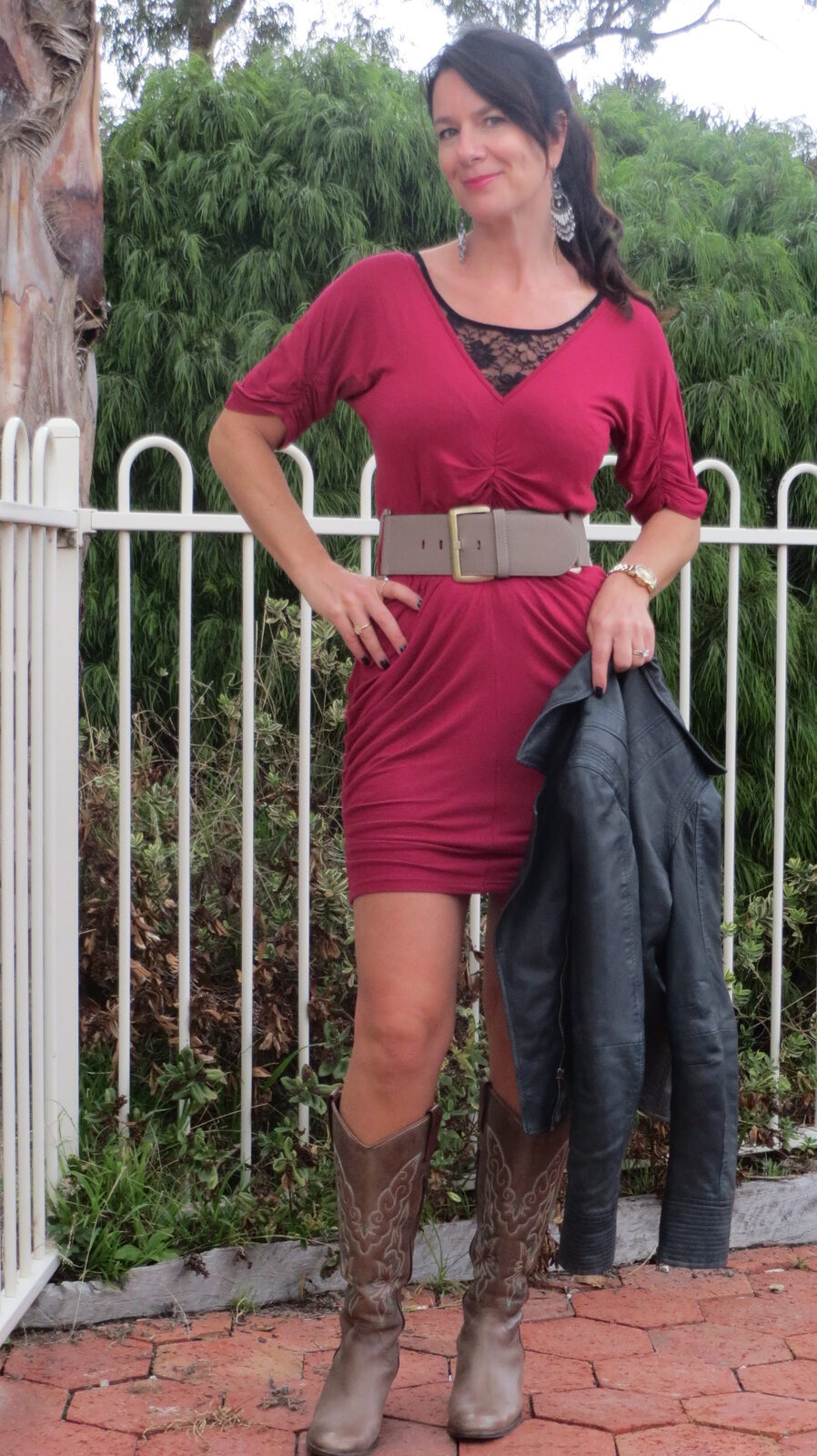 Berry pink dress 2