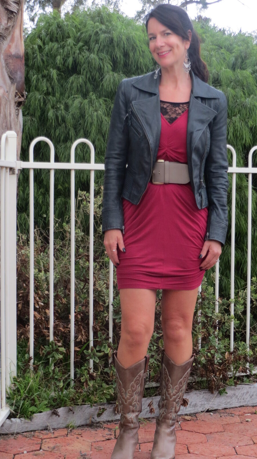 Berry pink dress 3