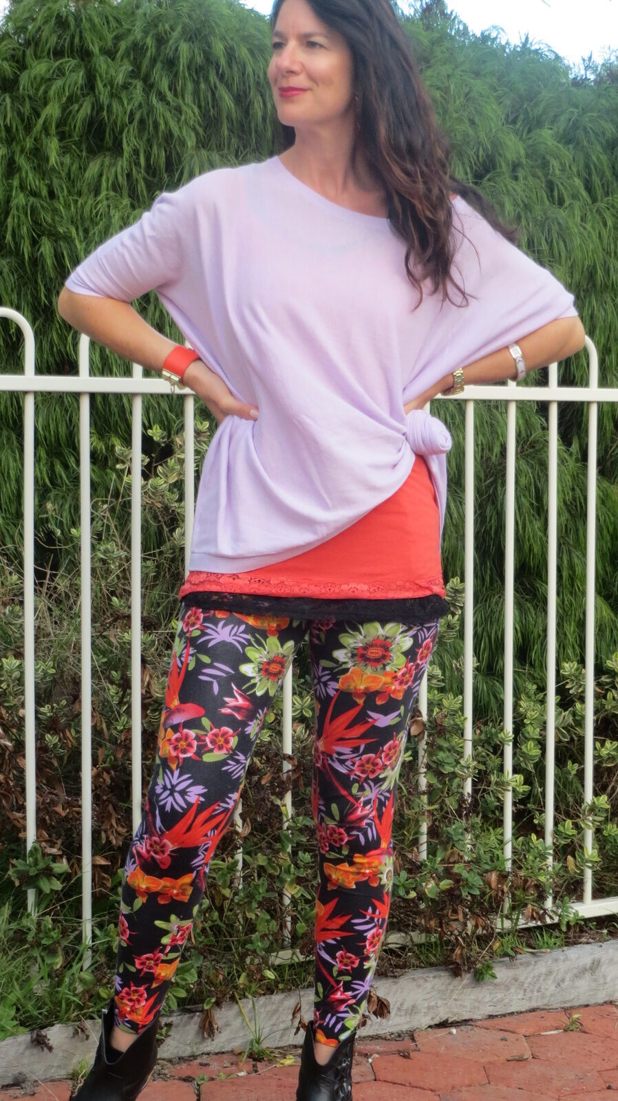 Floral leggings 1