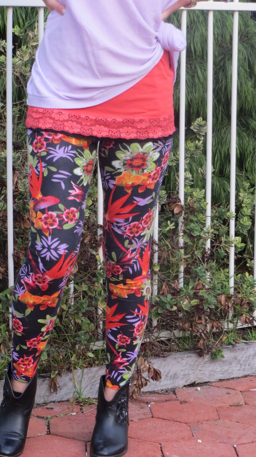 Floral leggings 5
