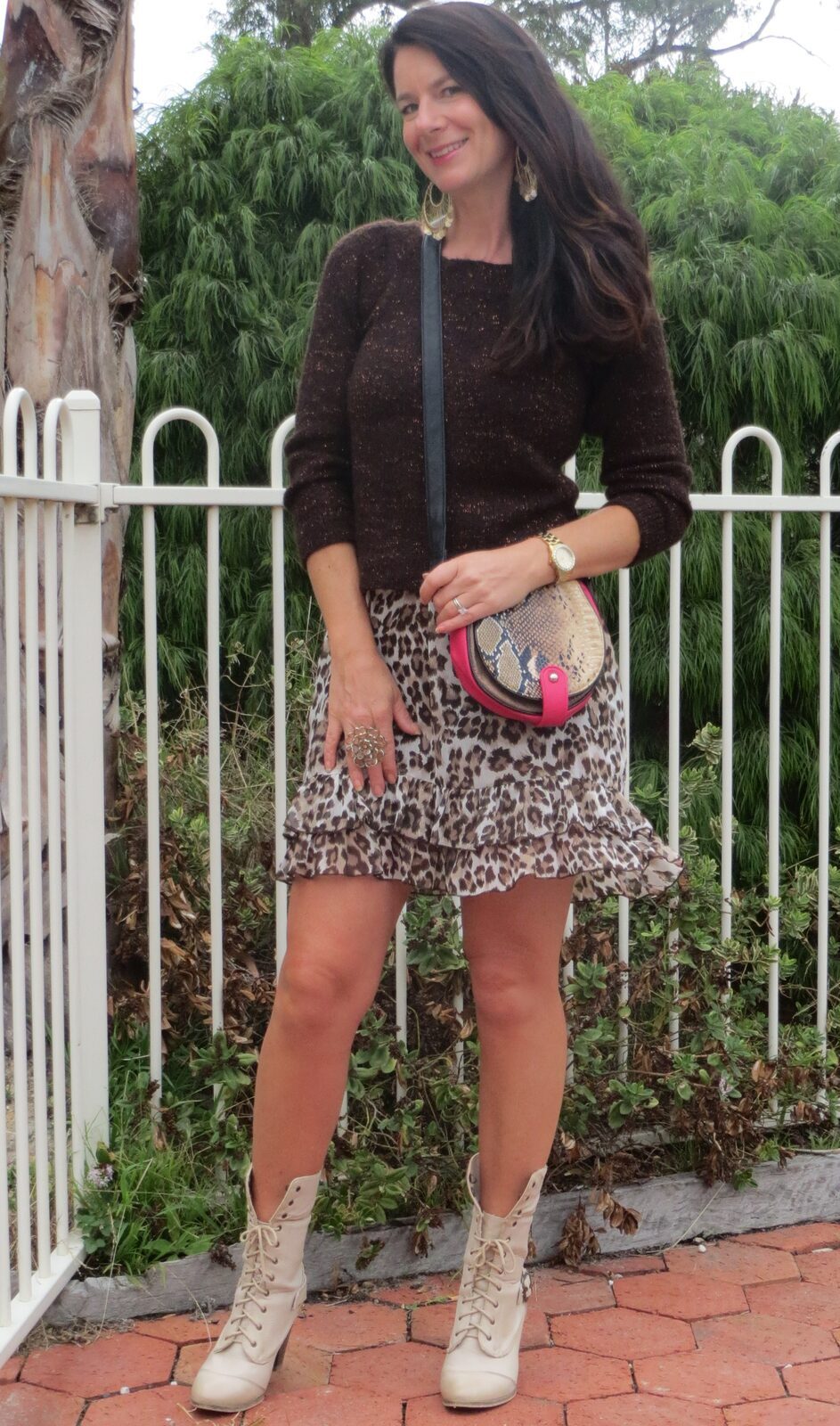 Leopard ruffle dress & jumper 3