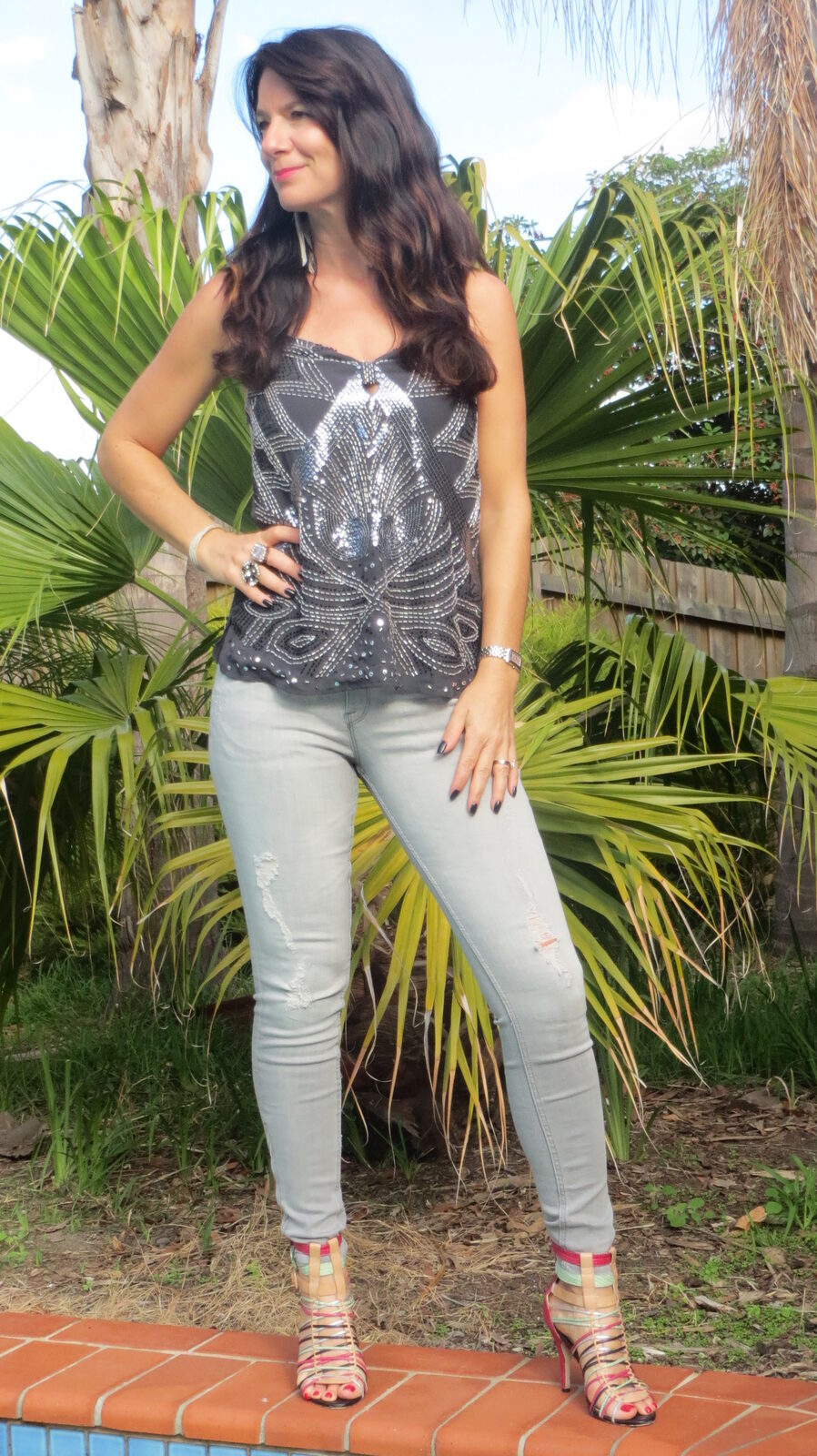 Zara grey jeans 1
