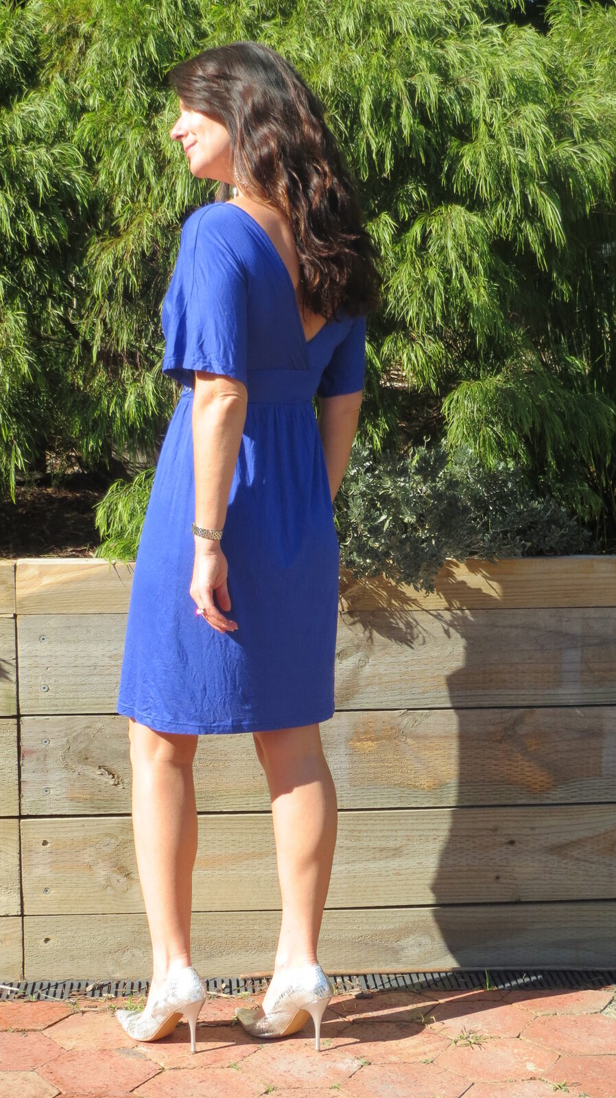 Blue stud dress 5