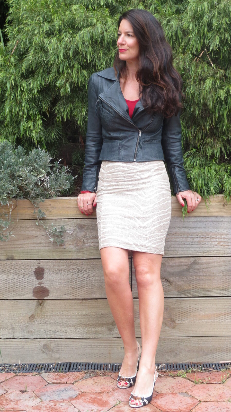 Gold zebra skirt 1