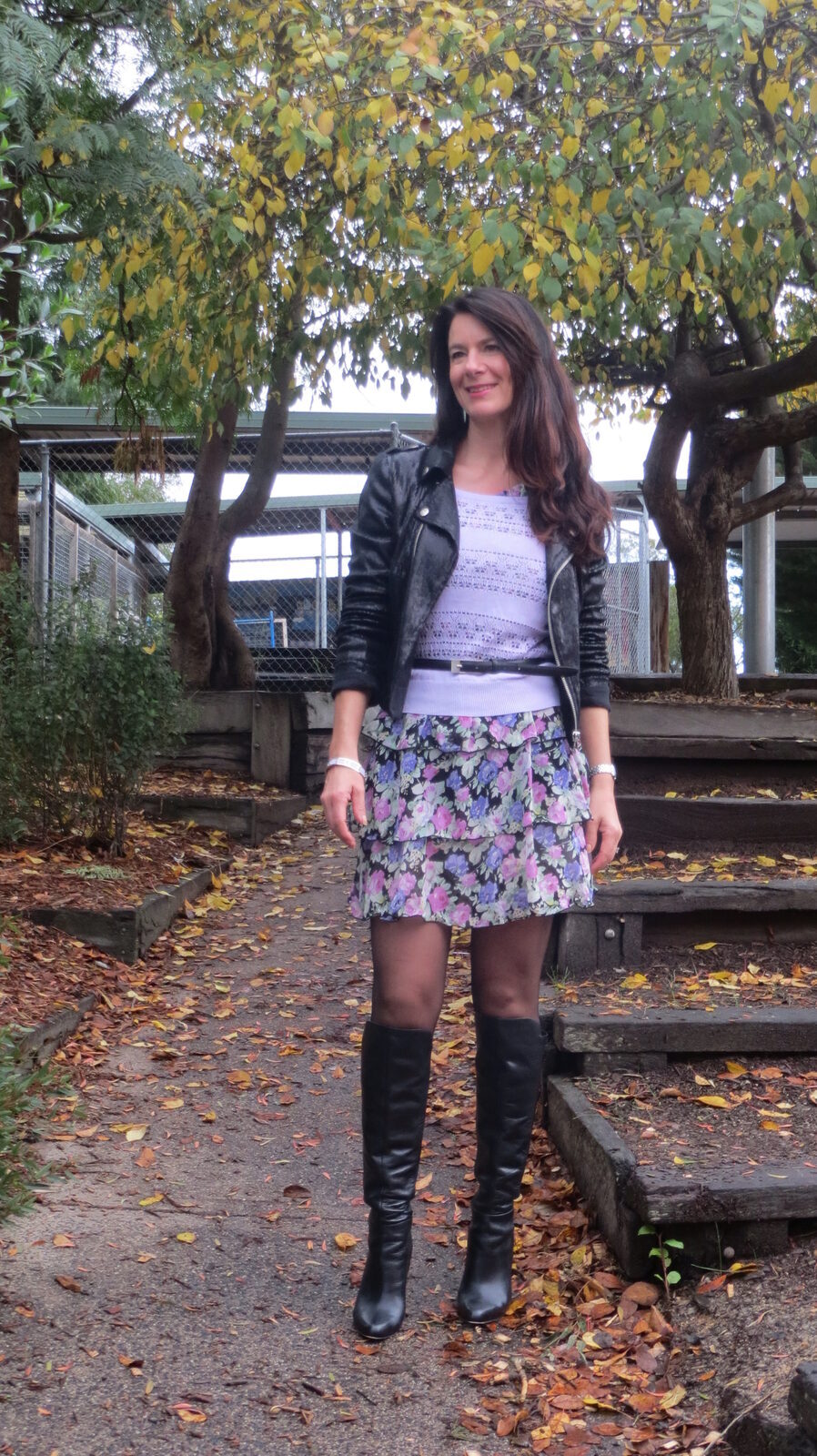 Floral ruffle dress 4