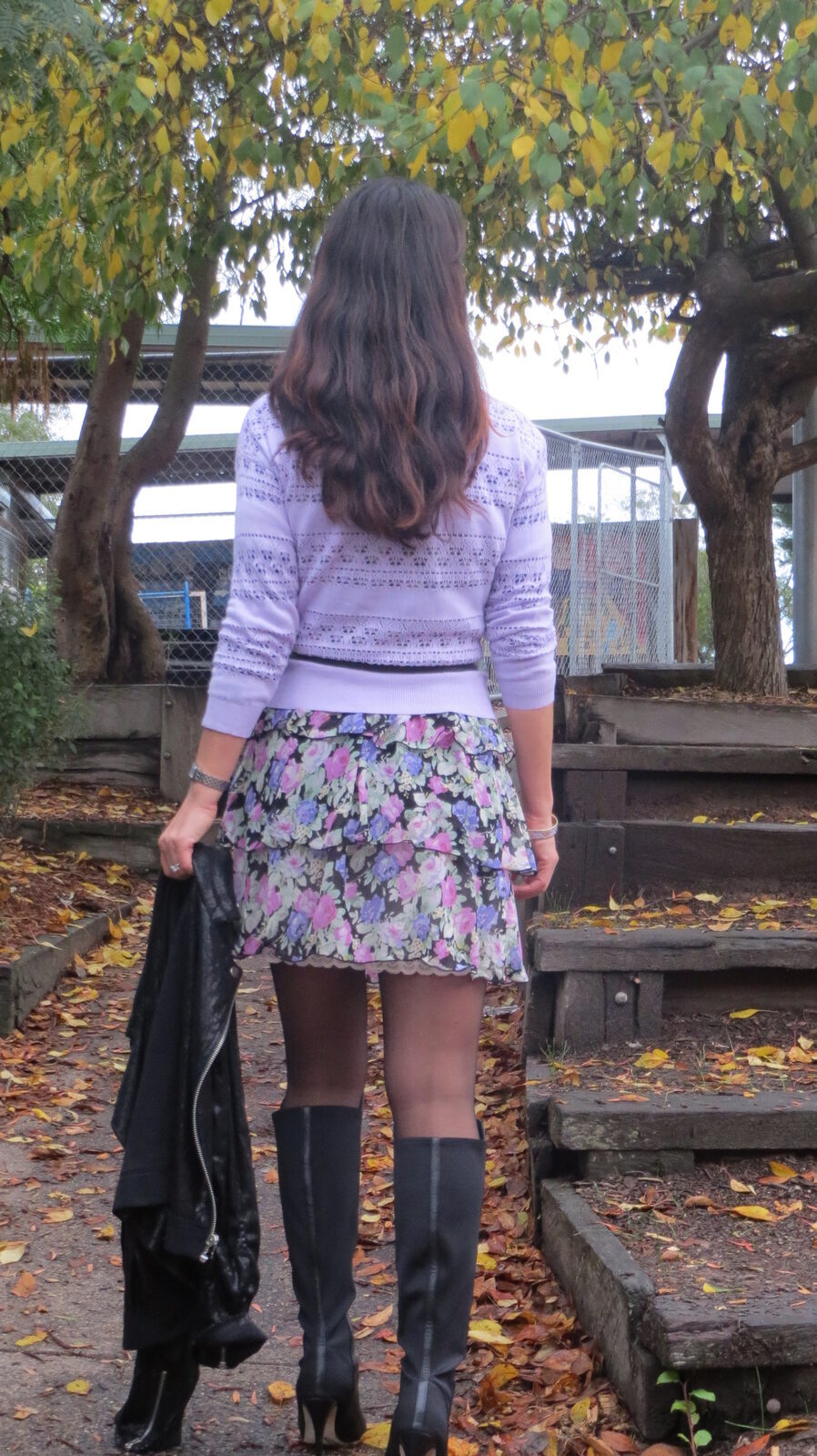 Floral ruffle dress 5