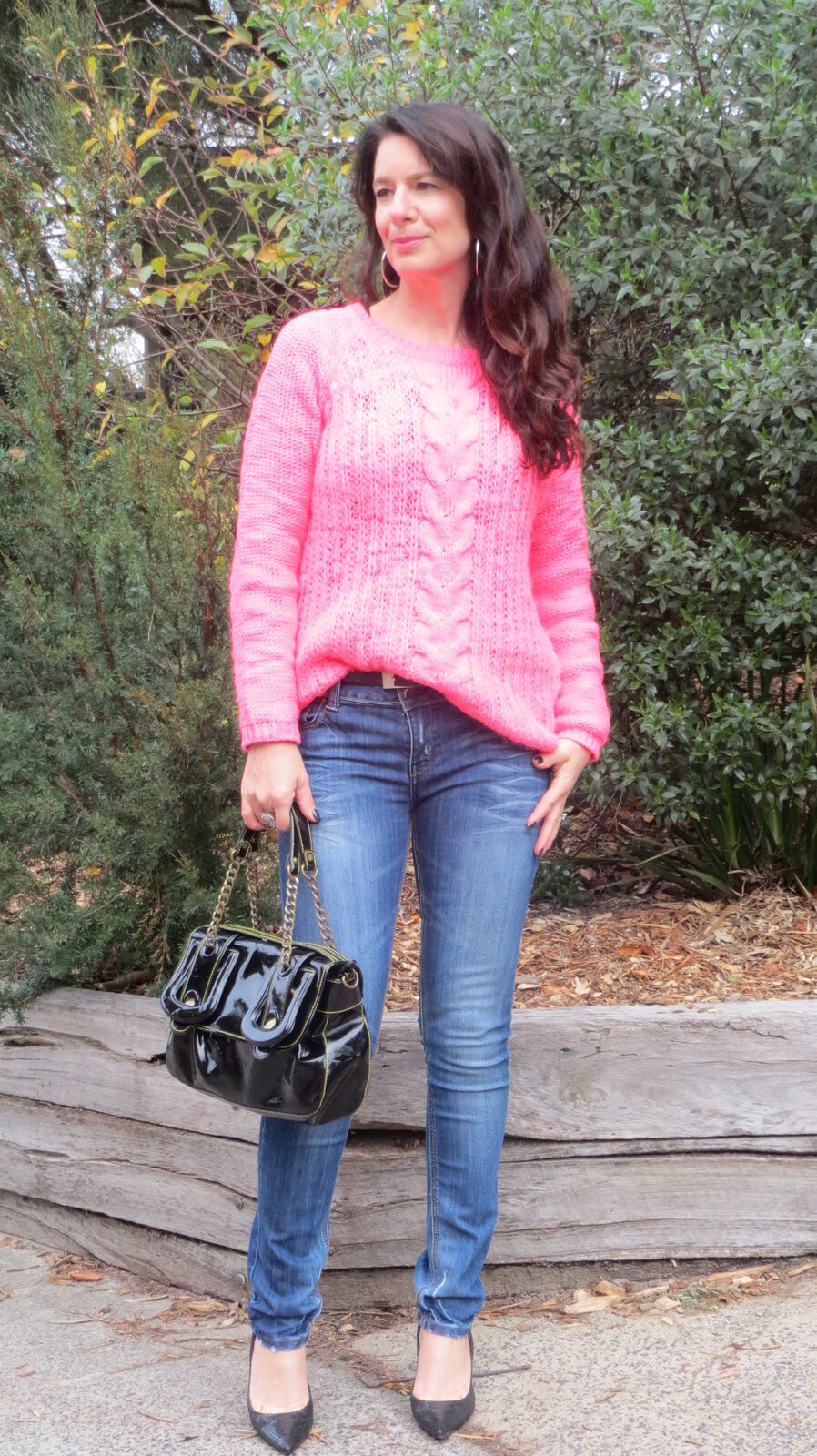 Fluro pink jumper 1