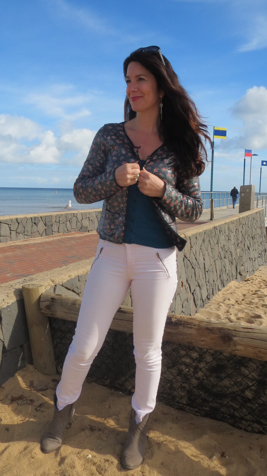 Pink jeans, sequin jkt 2