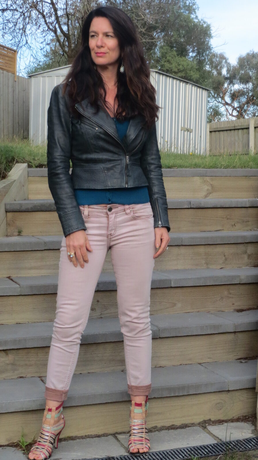 Pink Stitch jeans 1