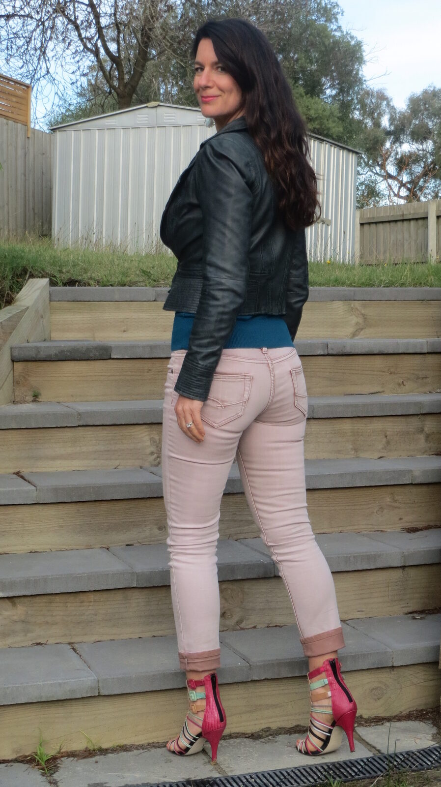 Pink Stitch jeans 2