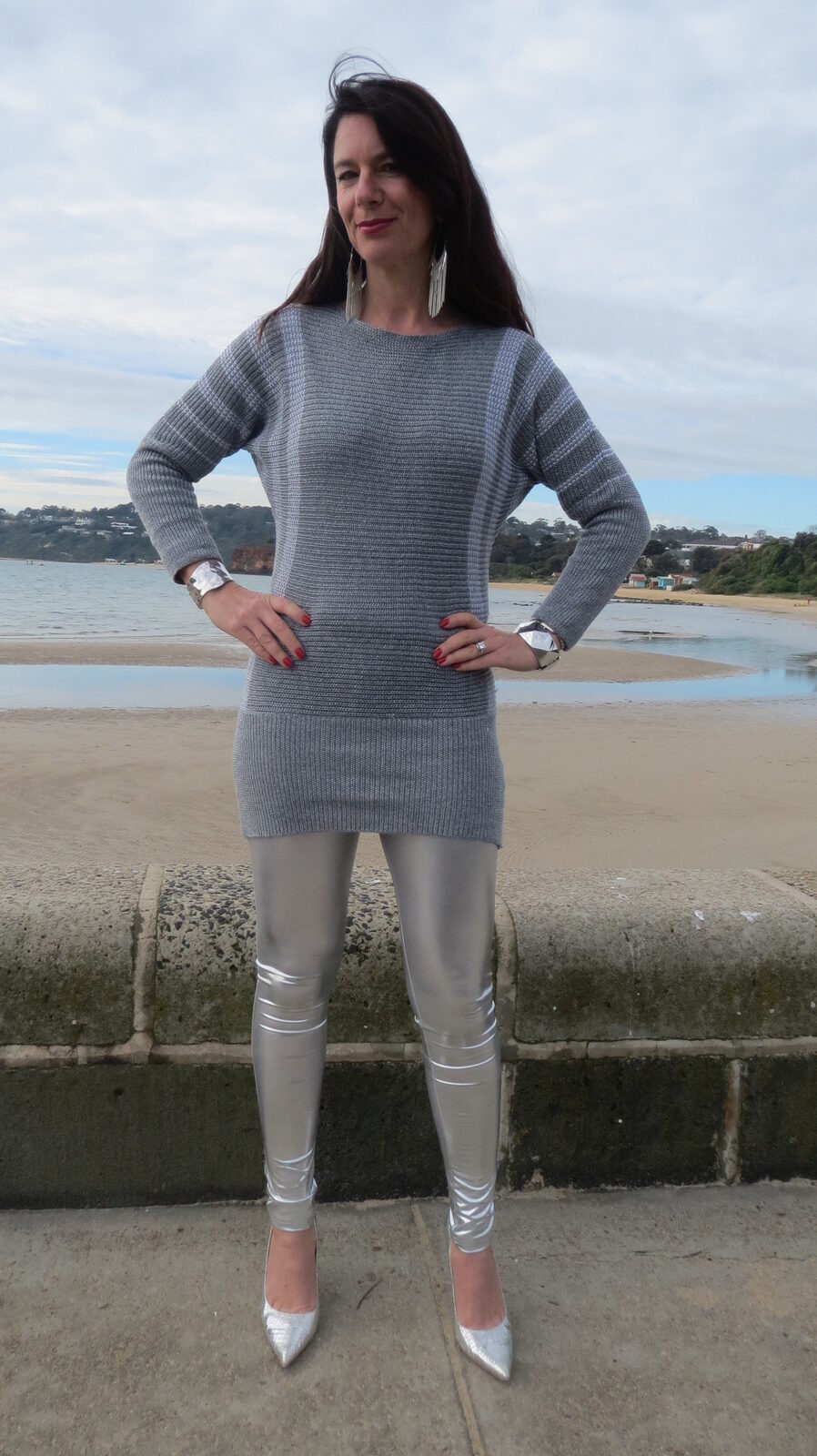 Silver leggings 3