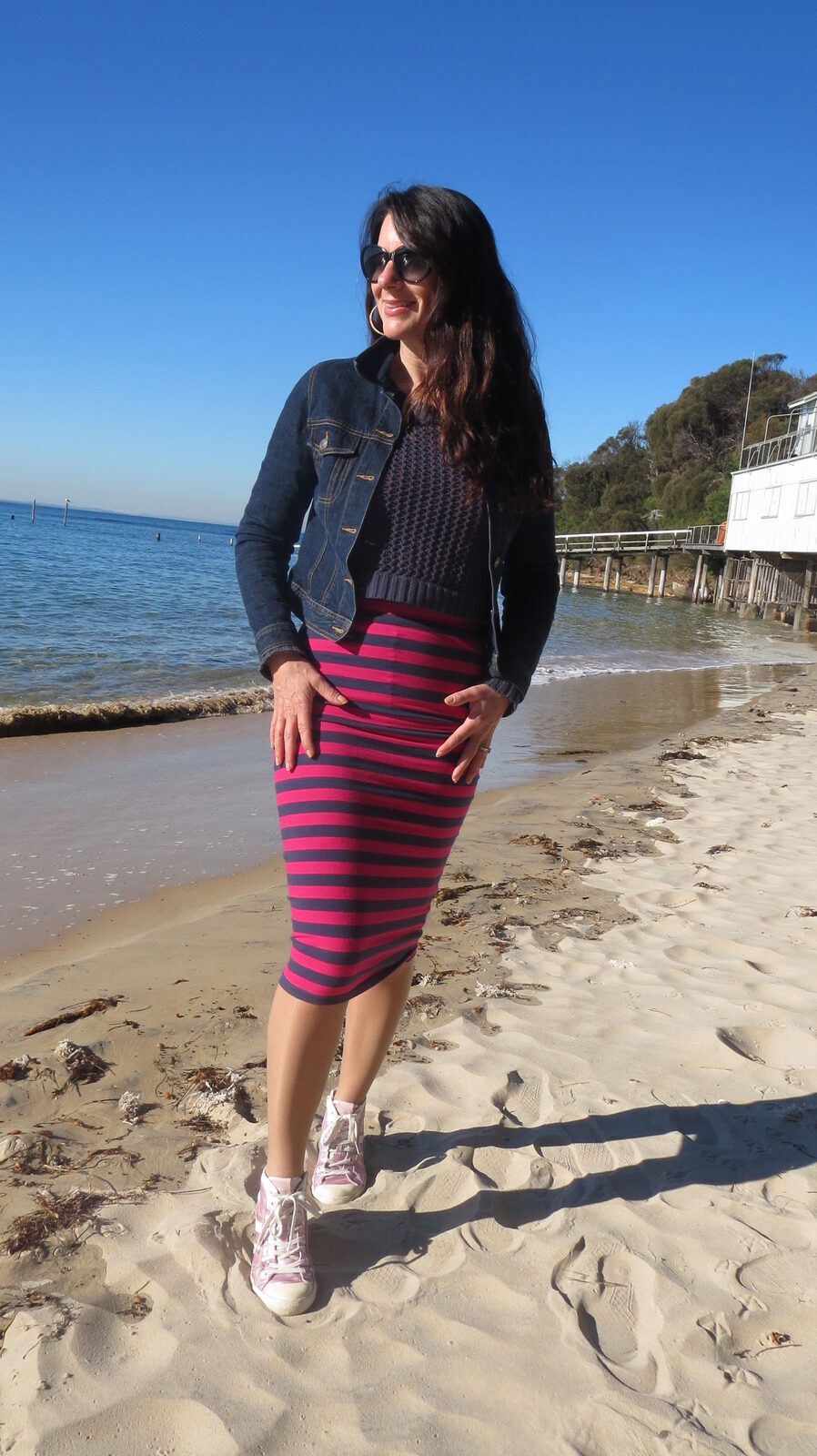 Stripe sportsgirl skirt 2