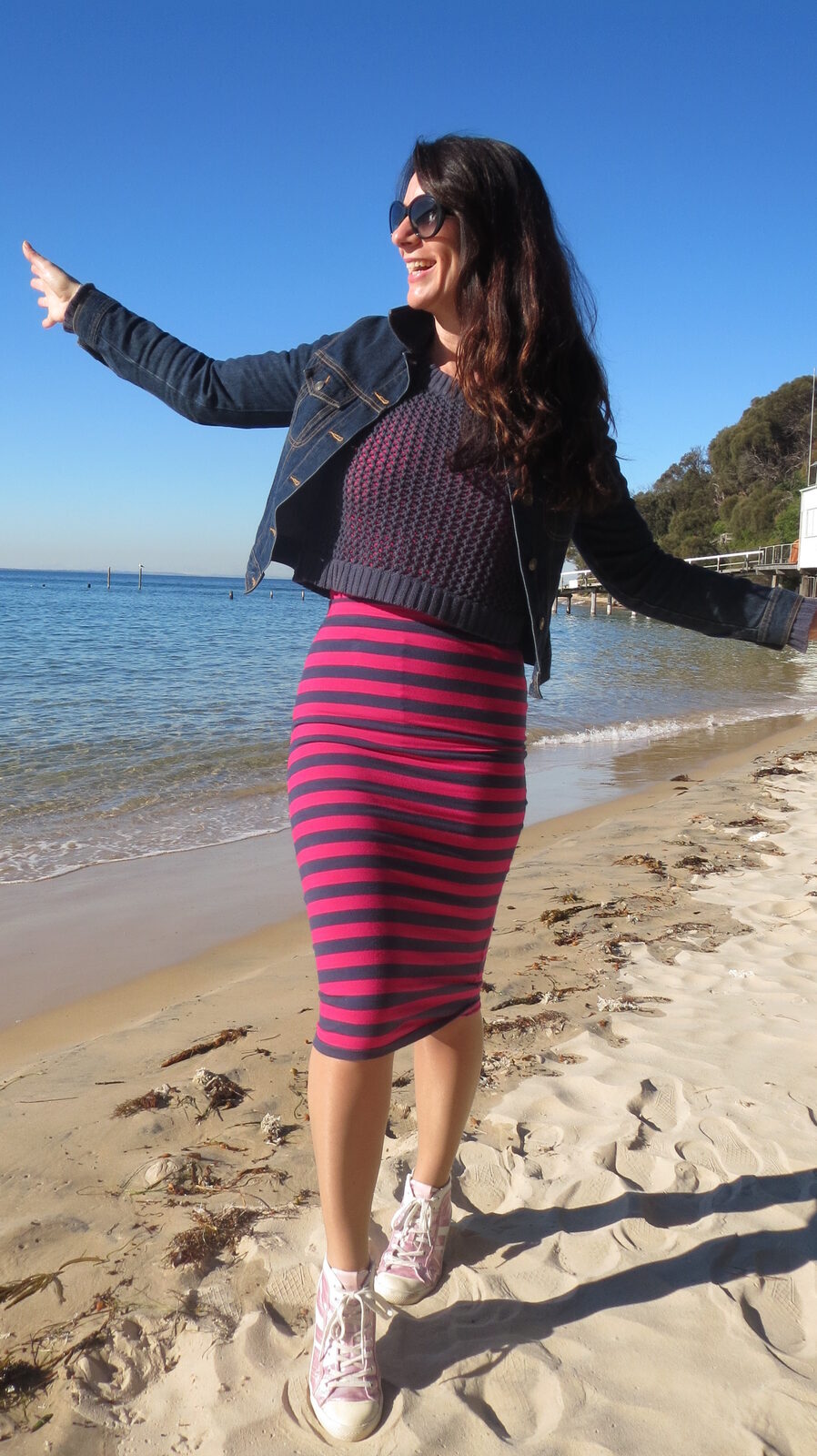 Stripe sportsgirl skirt 3