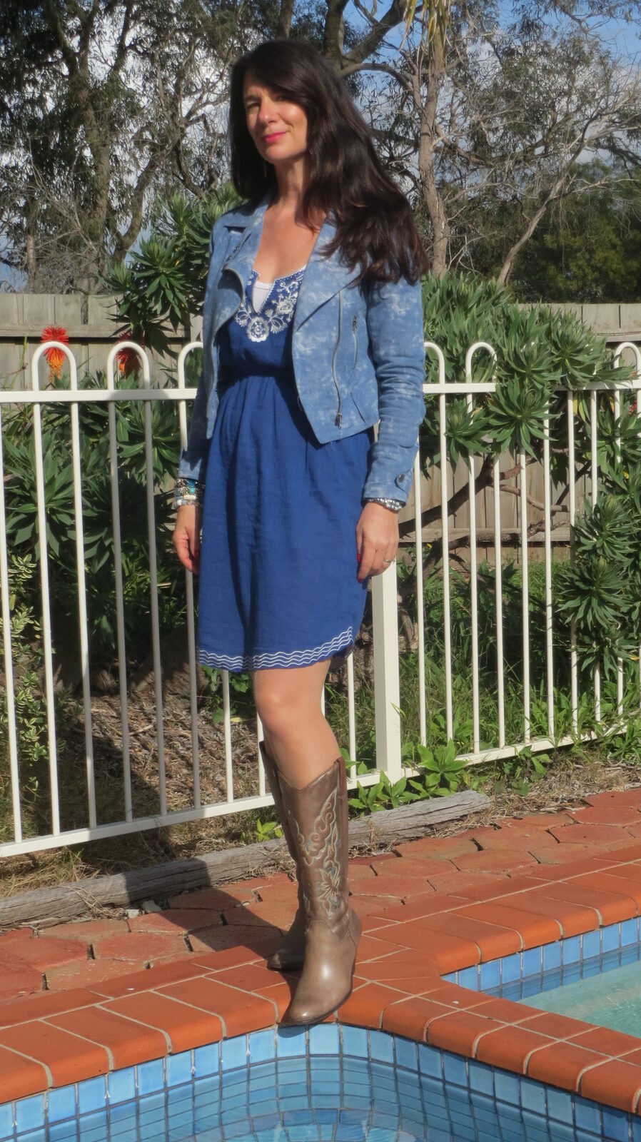 Blue sun dress 1