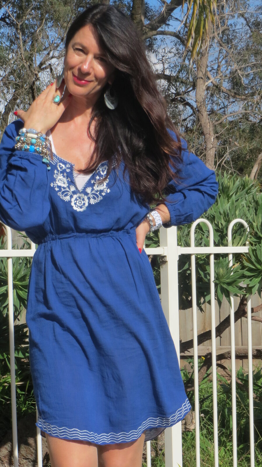 Blue sun dress 5