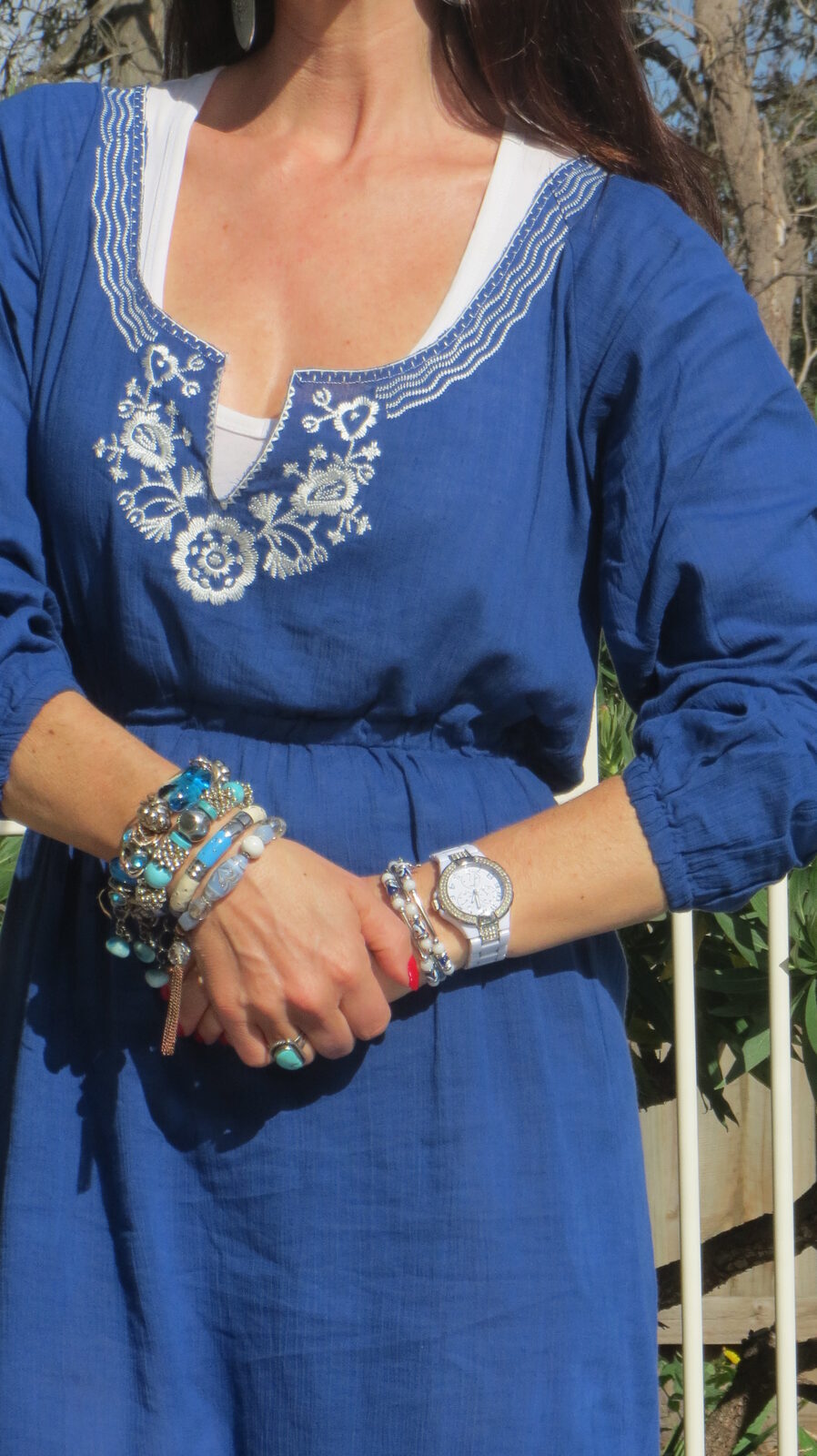 Blue sun dress 6