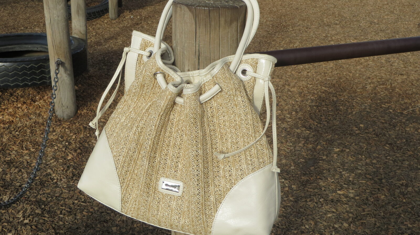 Dianna Ferrari raffia handbag