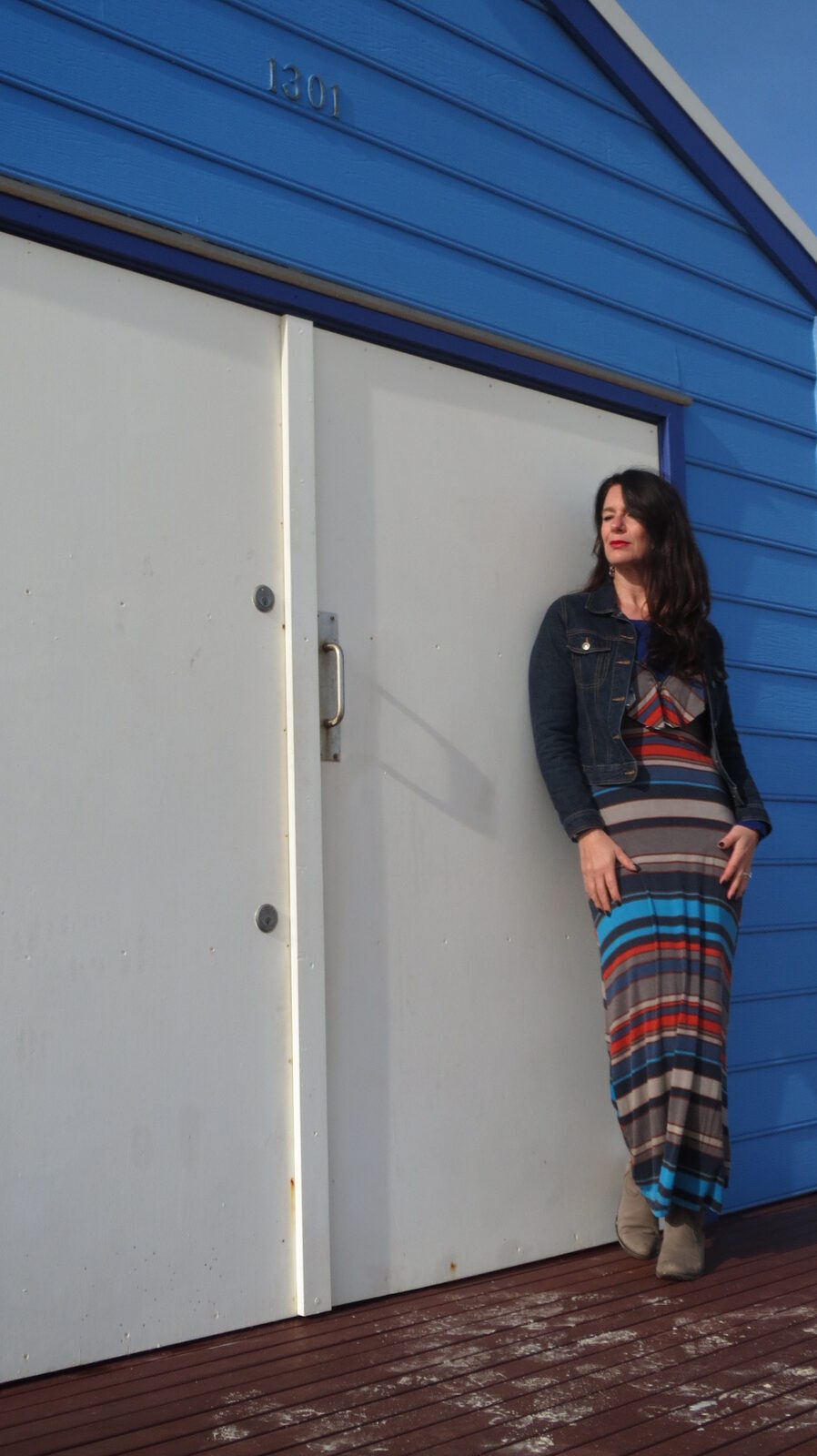 Striped maxi dress 1