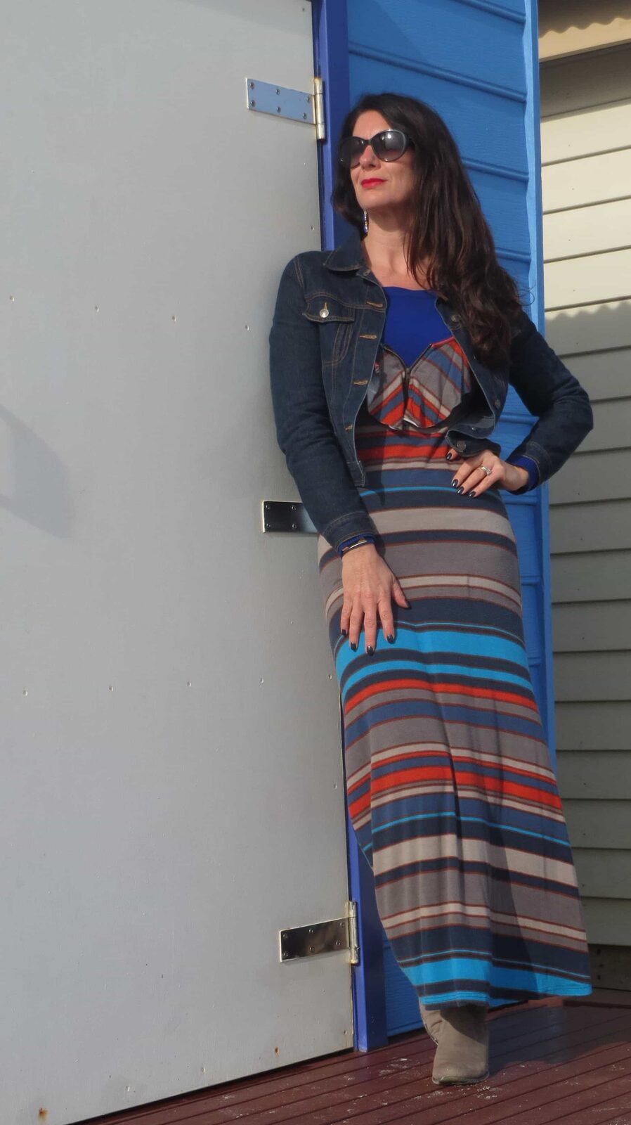 How to winterise a maxi dress