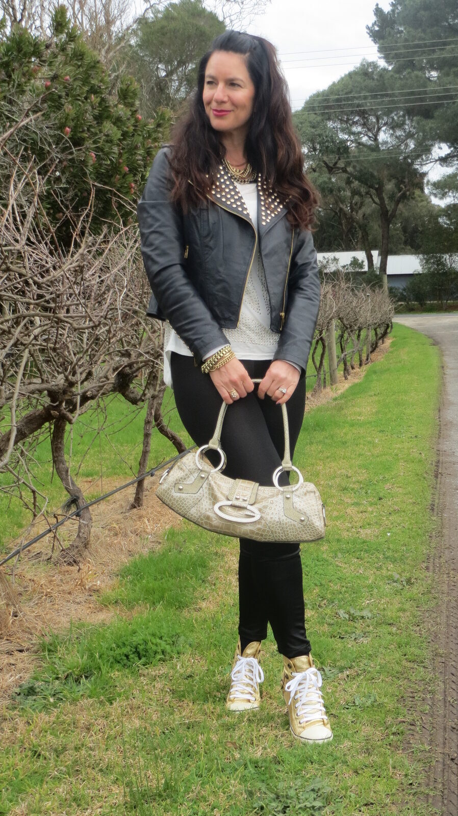 Gold stud jkt, stud top 5