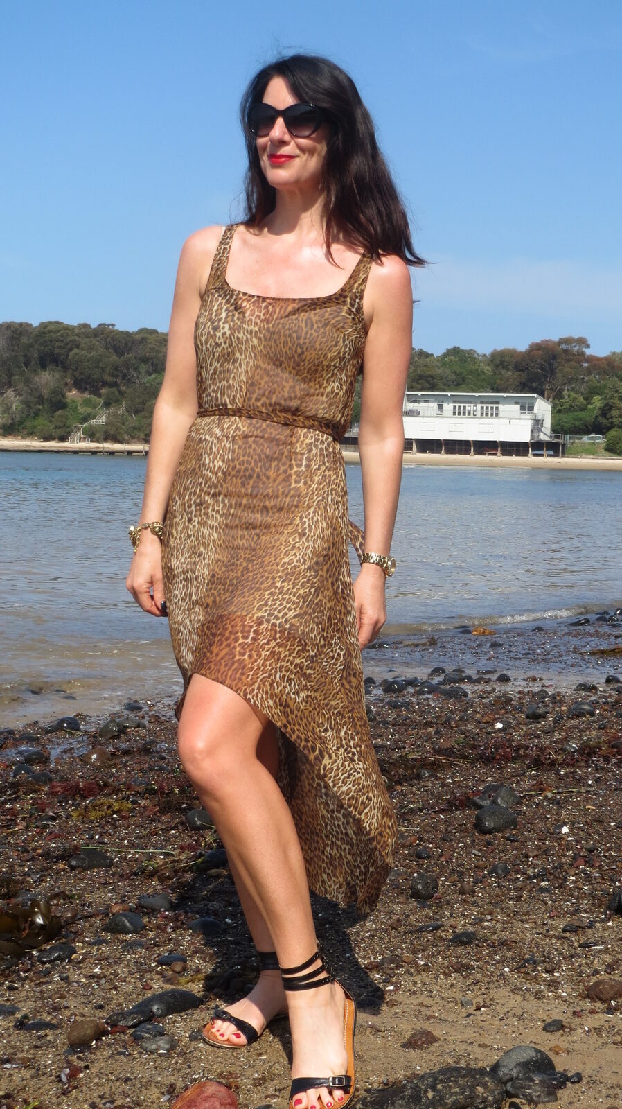 Sheer leopard dress 1
