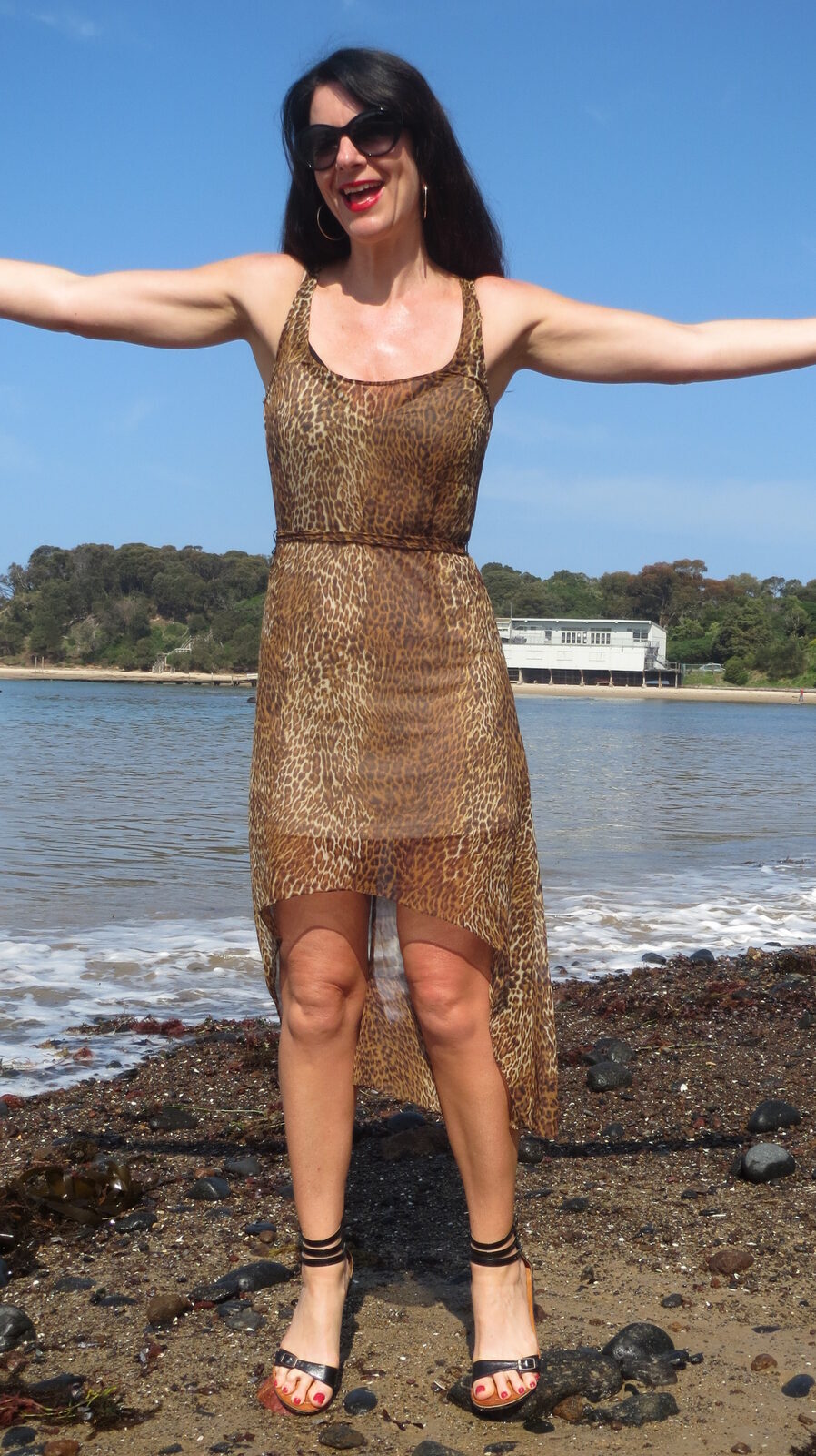 Sheer leopard dress 2