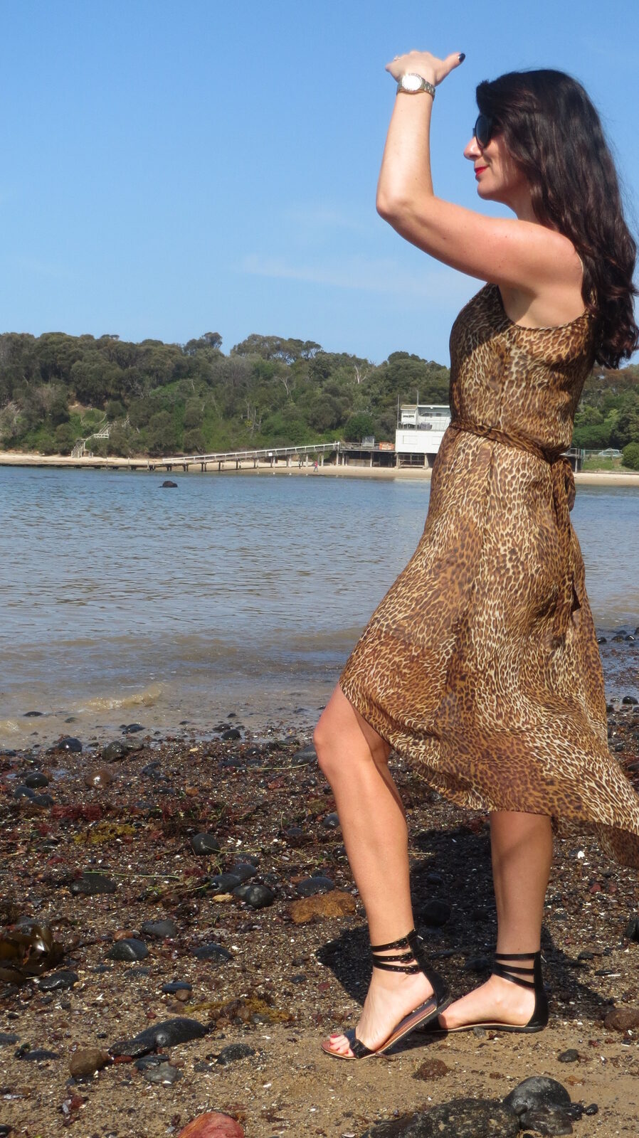 Sheer leopard dress 4