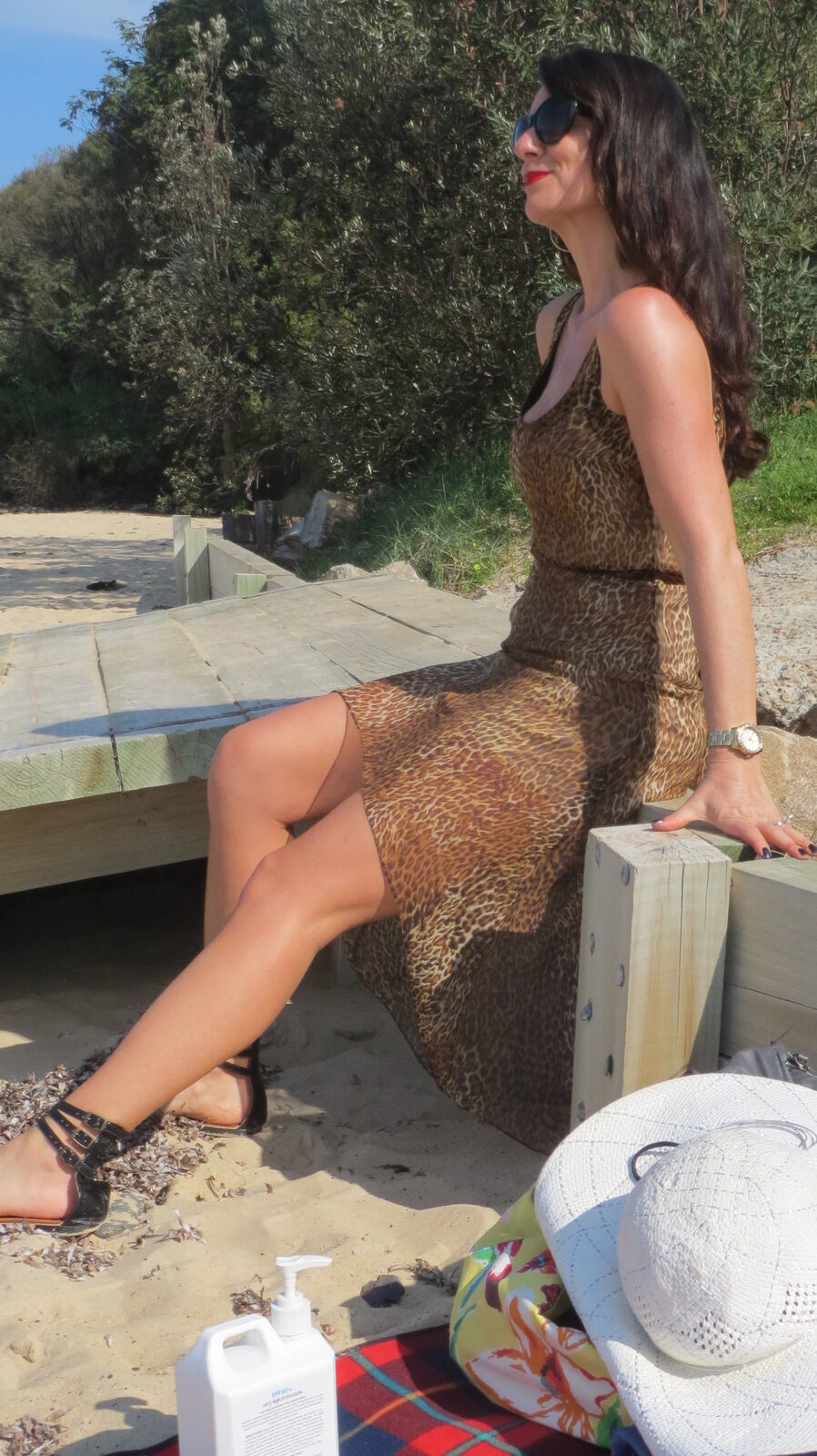 Sheer leopard dress 5