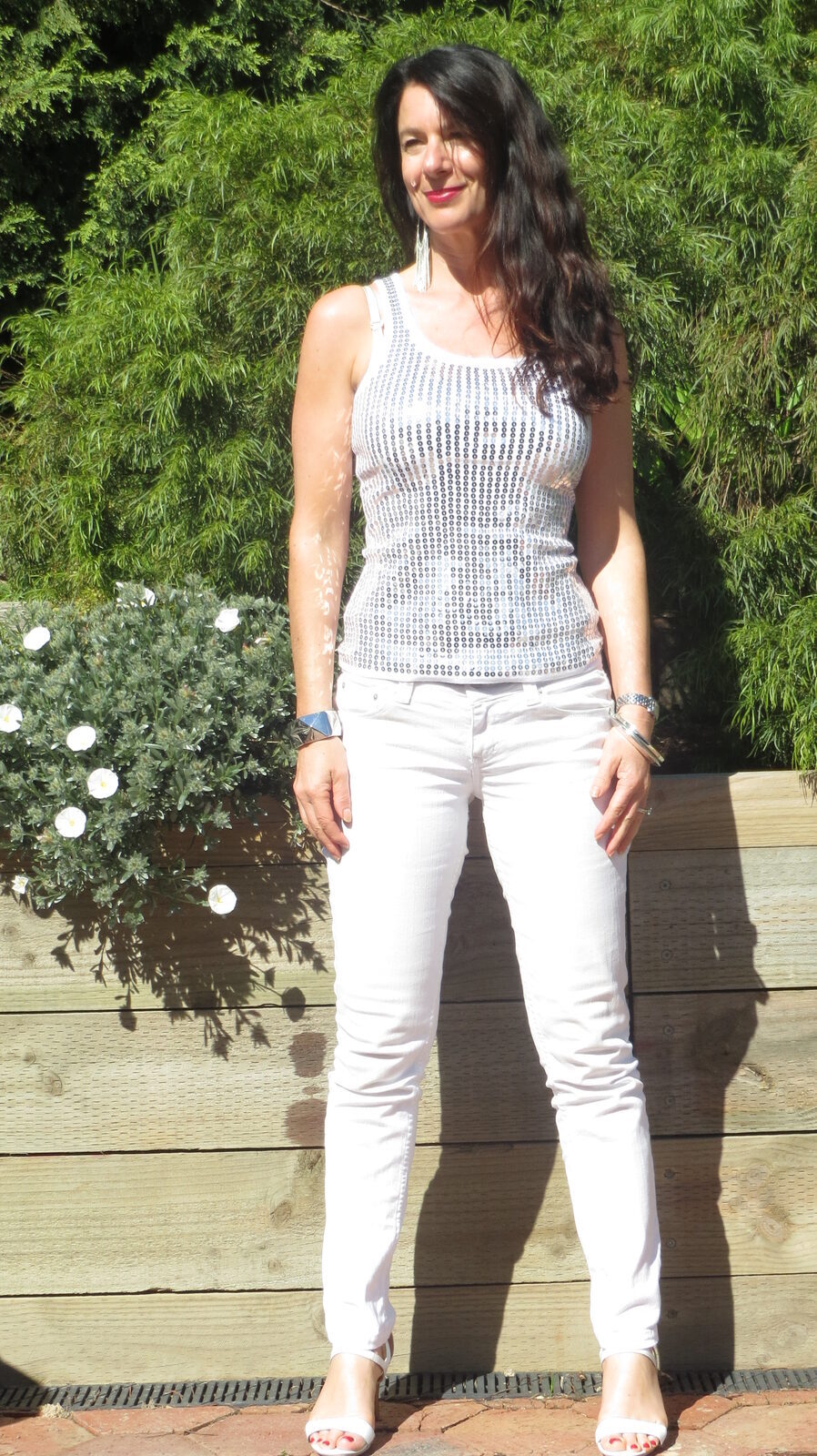 White sequin singlet 2
