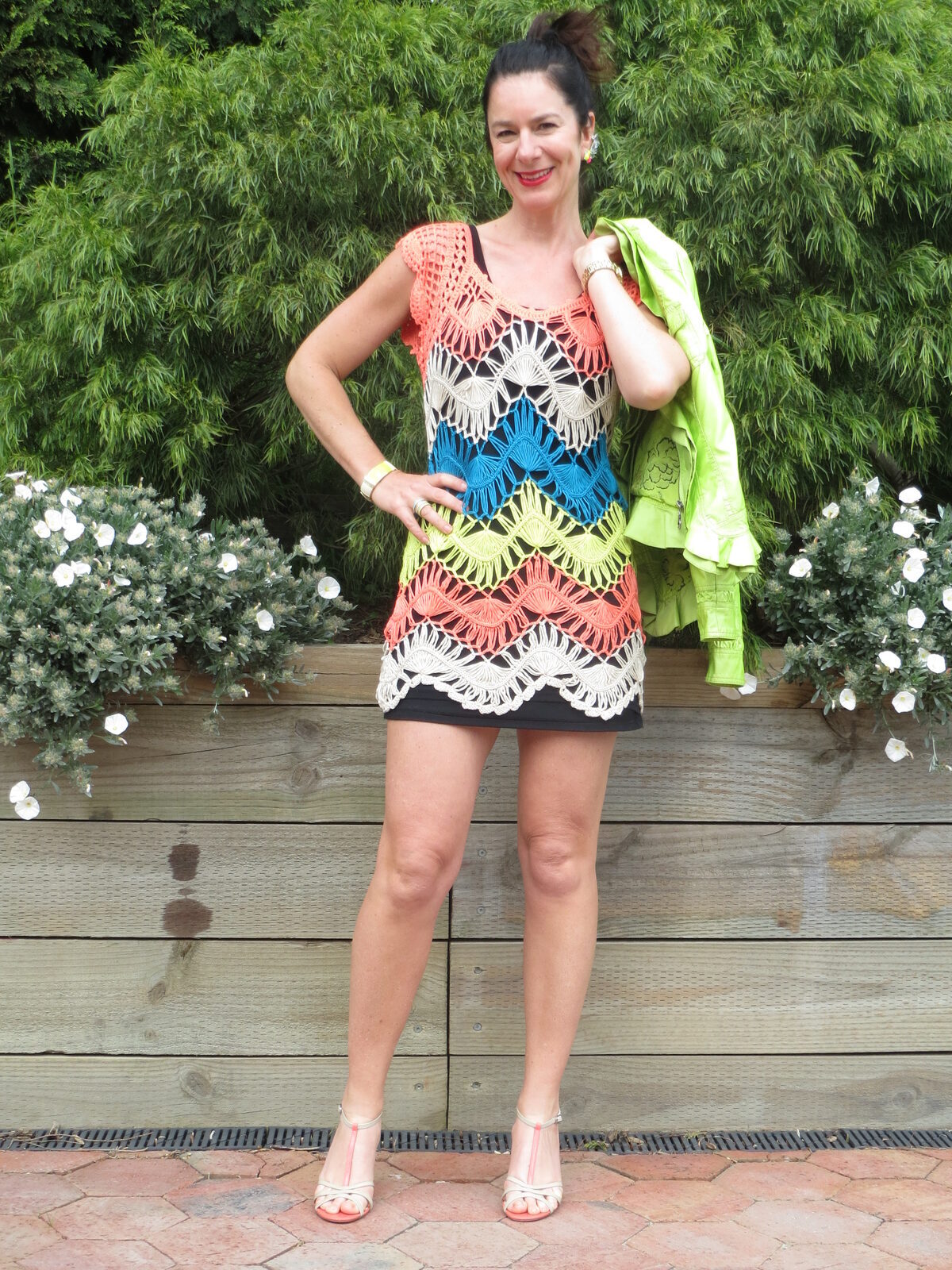 Colorful crochet dress 2
