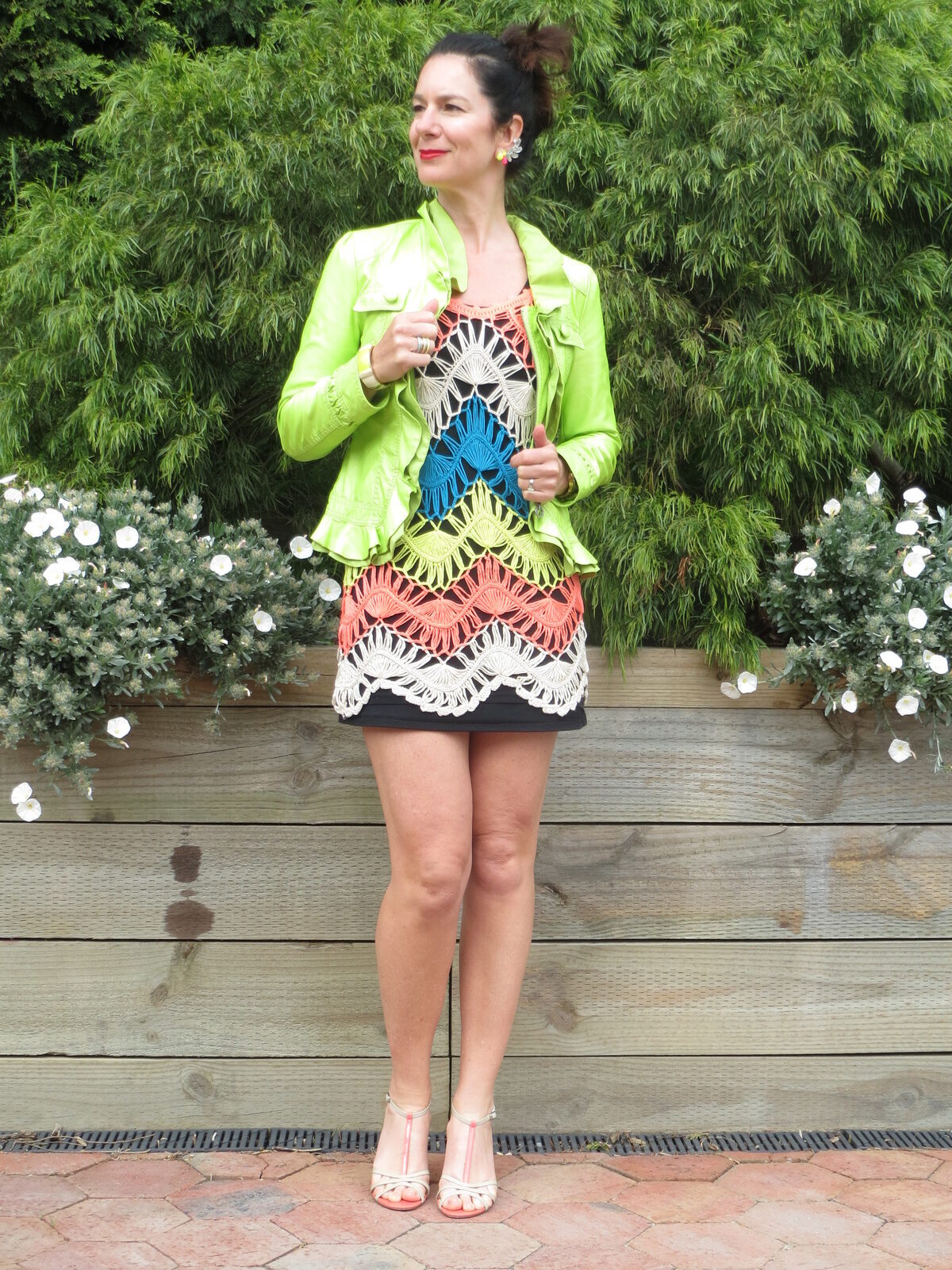 Colorful crochet dress 3