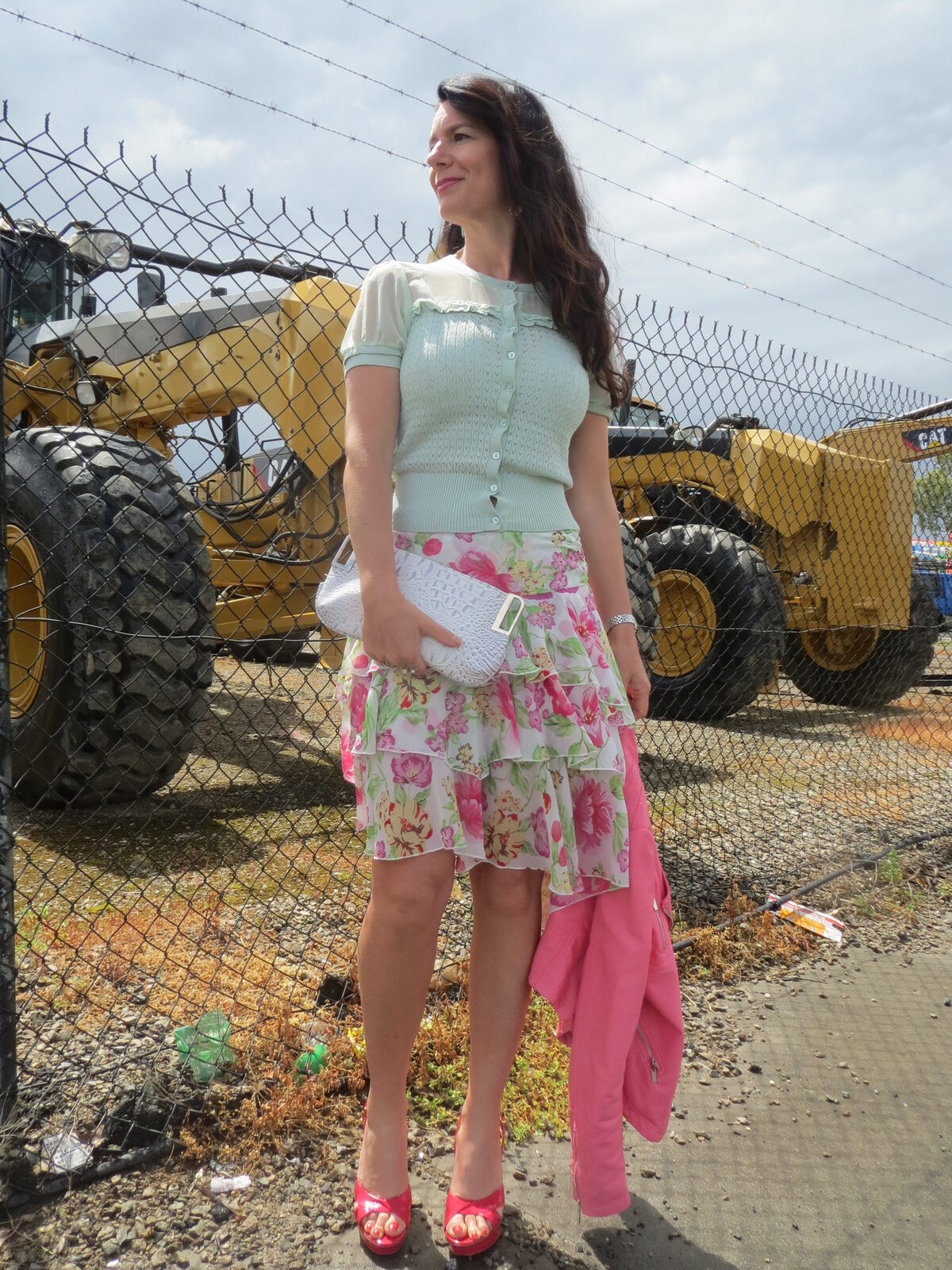 Floral ruffle skirt 1