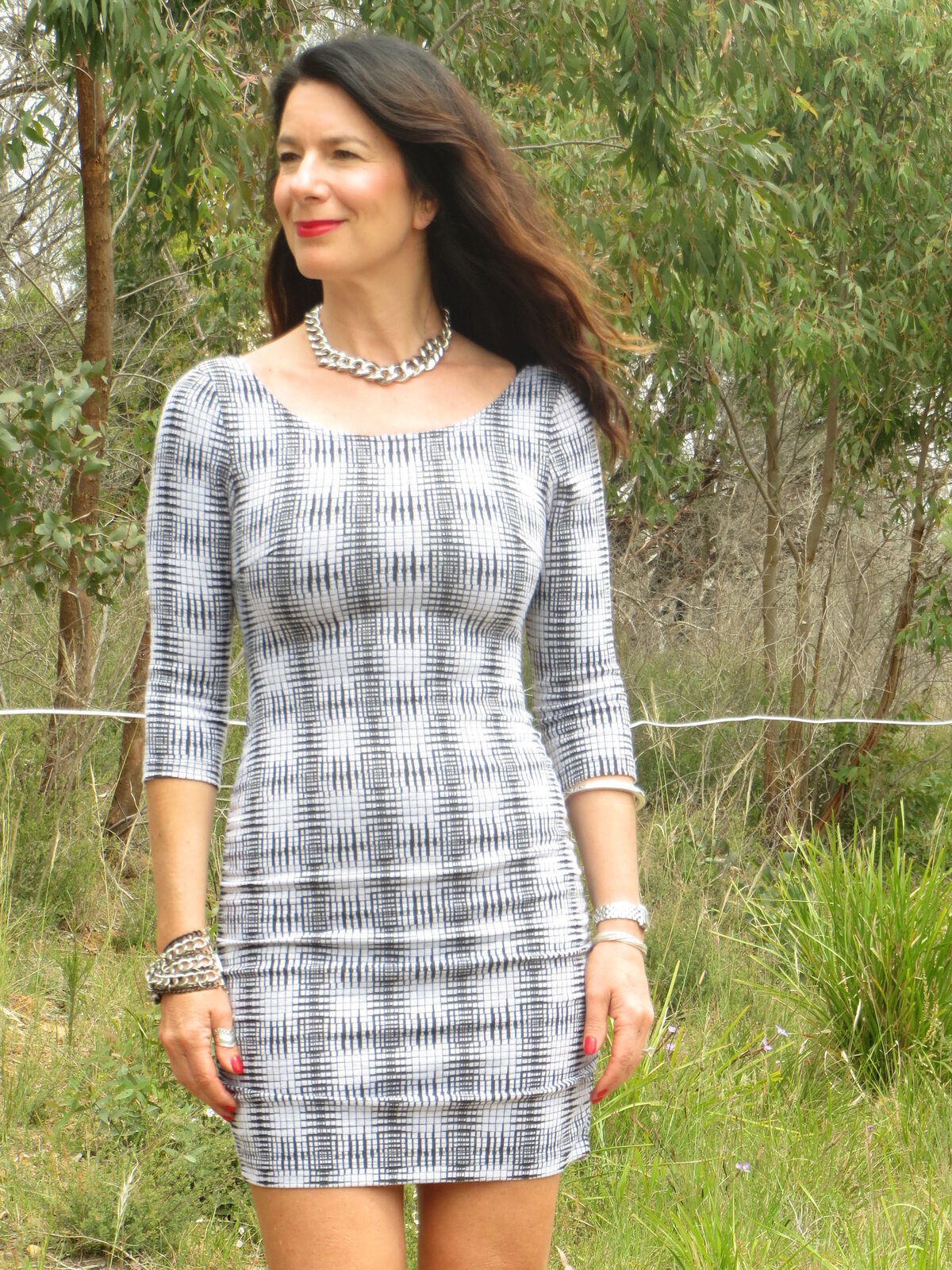 Zip backless dress 1