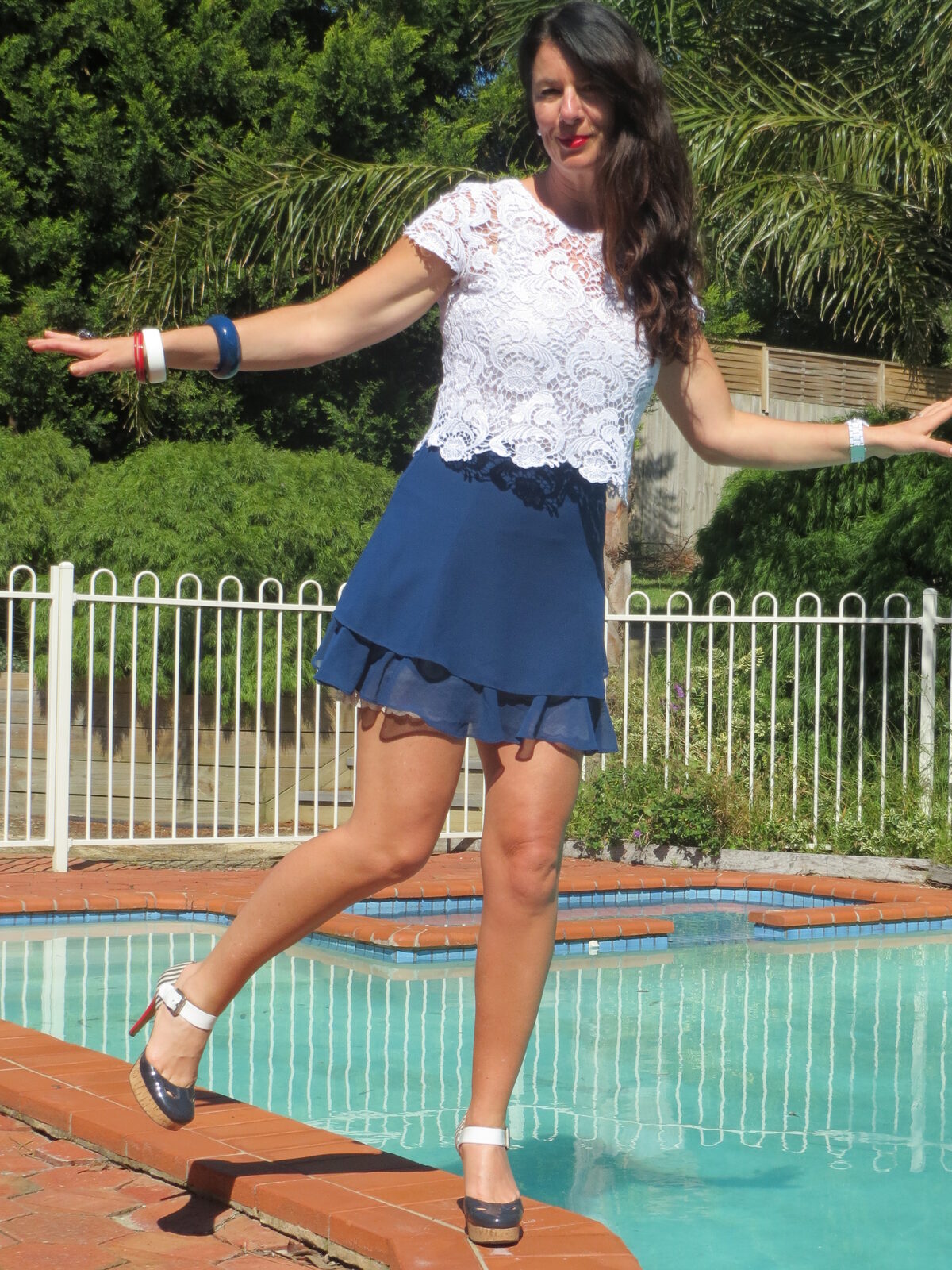 Asos blue skirt 2