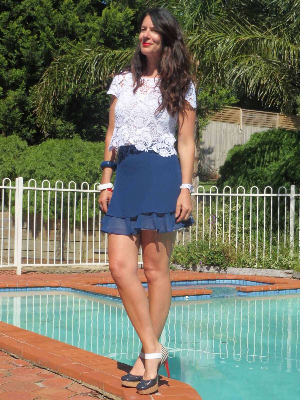 Asos blue skirt 4
