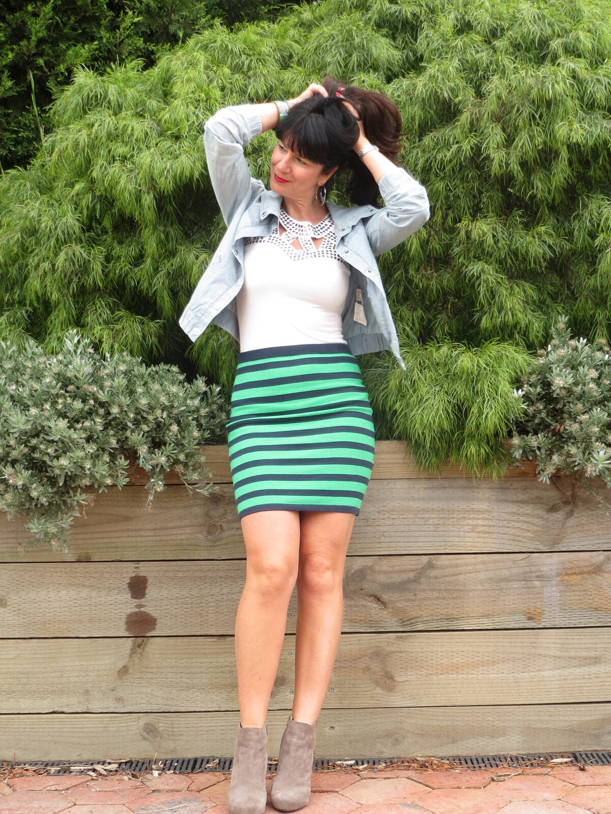 Coles striped skirt 3