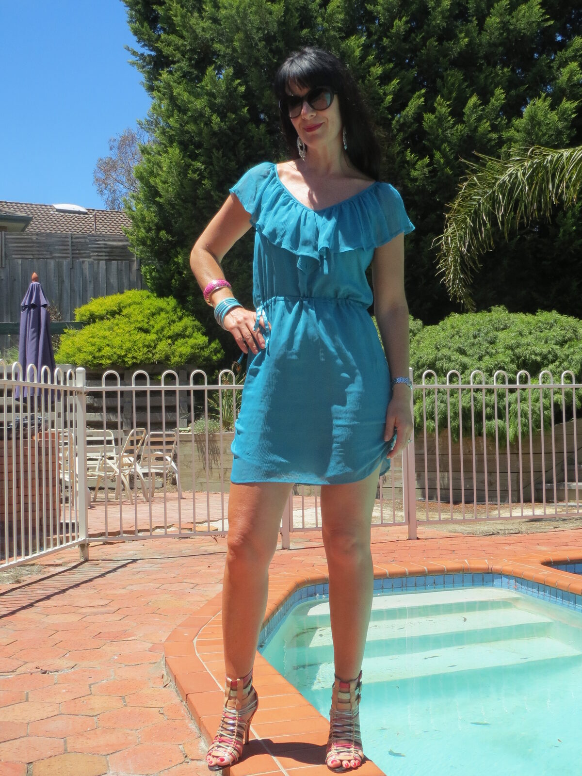 Green Grab dress 1